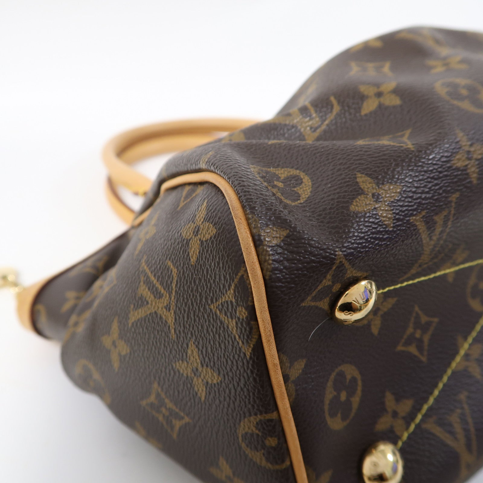 LOUIS VUITTON Monogram Tivoli PM金扣手挽袋啡色