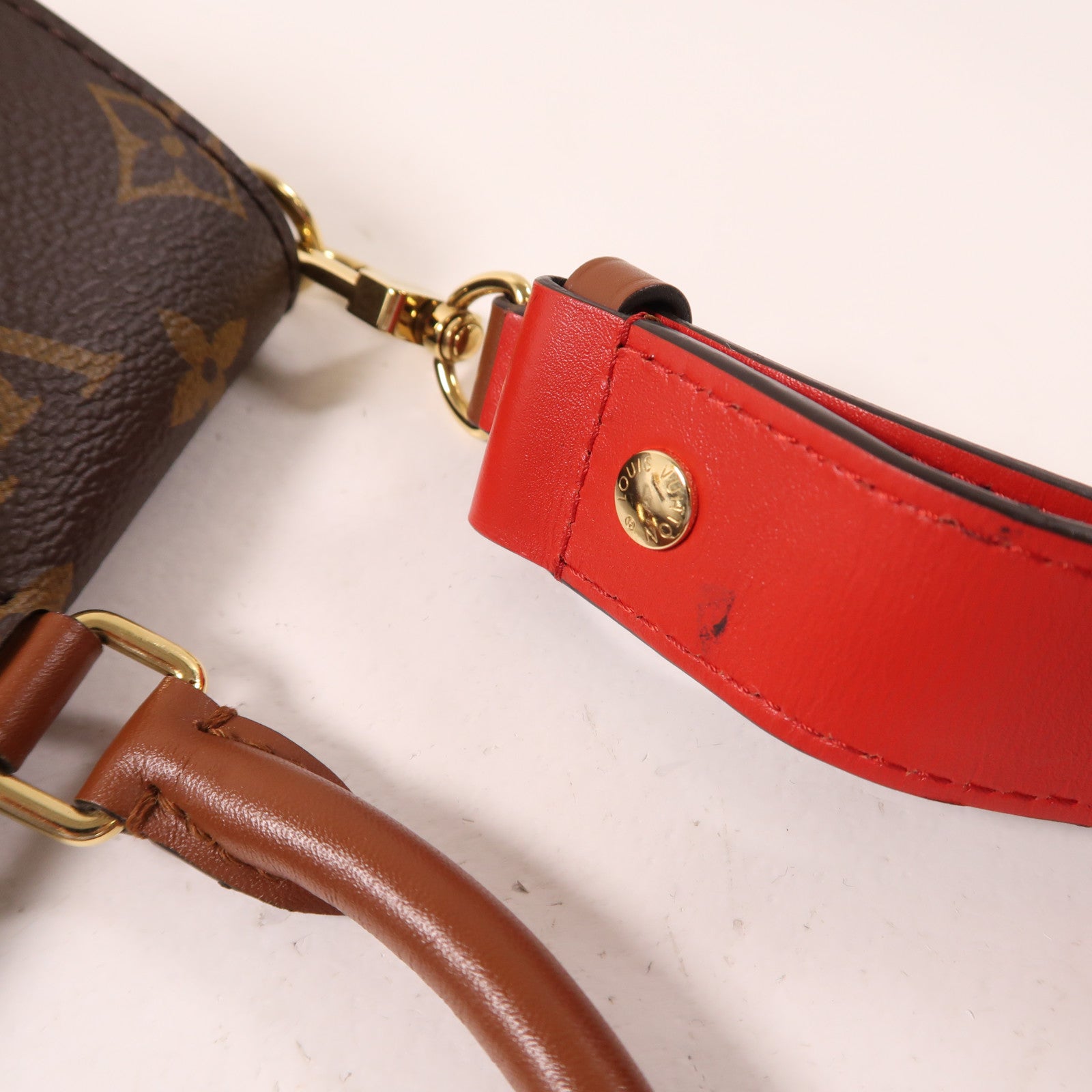 LOUIS VUITTON Monogram Vaugirard金扣手挽肩背兩用袋啡色/米色