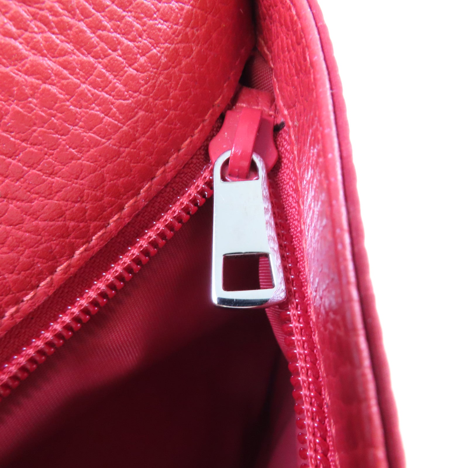 GUCCI 尼龍Shoulder Bag銀扣肩背袋紅色
