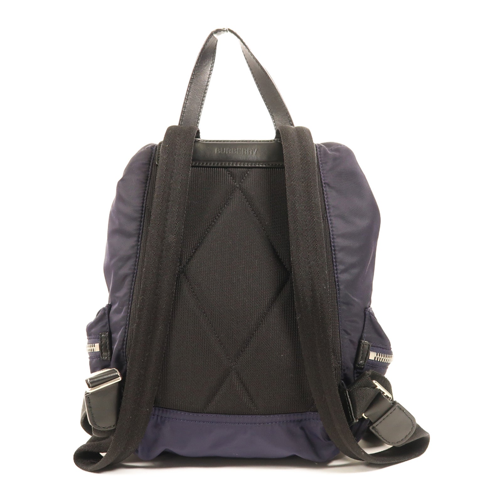 BURBERRY 尼龍Backpack銀扣背包