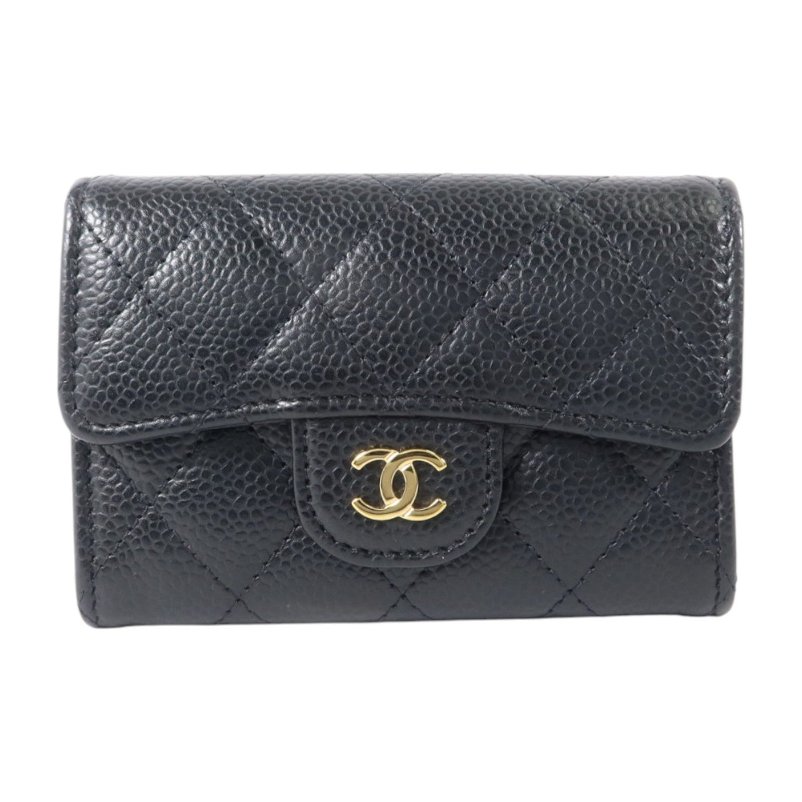 CHANEL 牛皮皮革Classic Flap Card Holder金扣卡片套