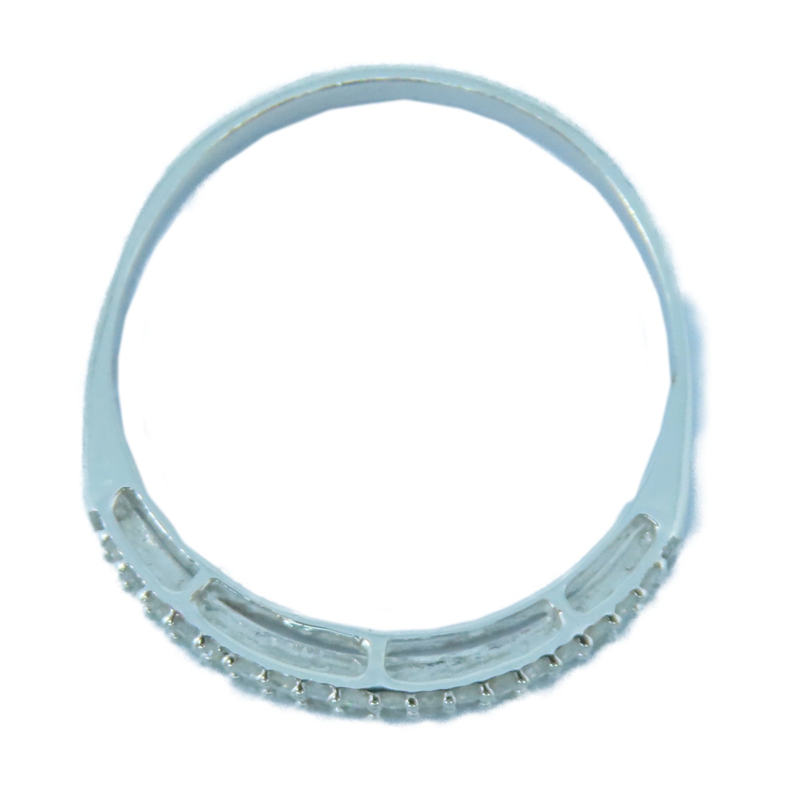 JEWELRY 【激減優惠】18K白金Diamond Ring鑽石戒指US#10
