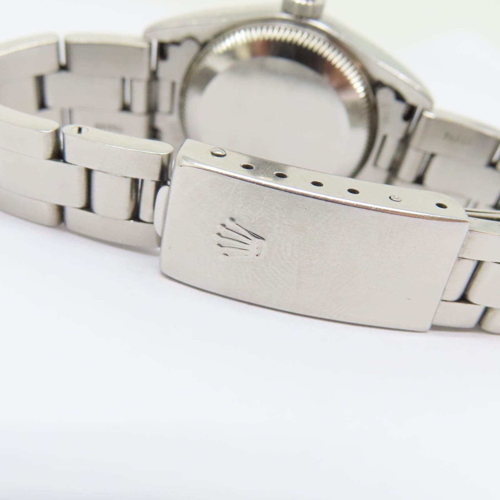 ROLEX Oyster Perpetual不鏽鋼手錶自動機芯白色