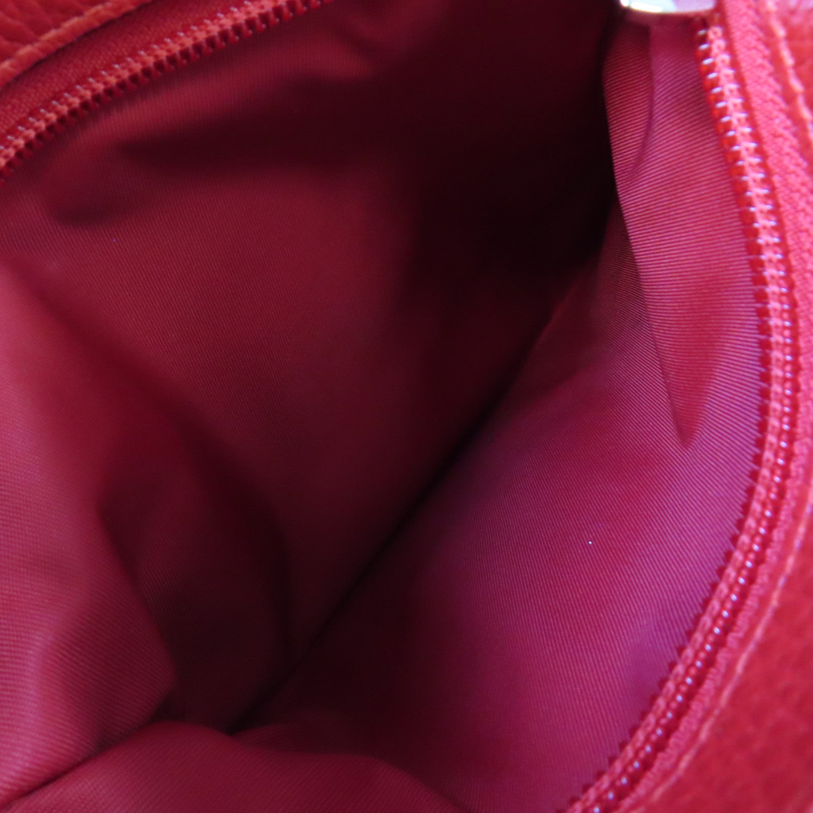 GUCCI 尼龍Shoulder Bag銀扣肩背袋紅色