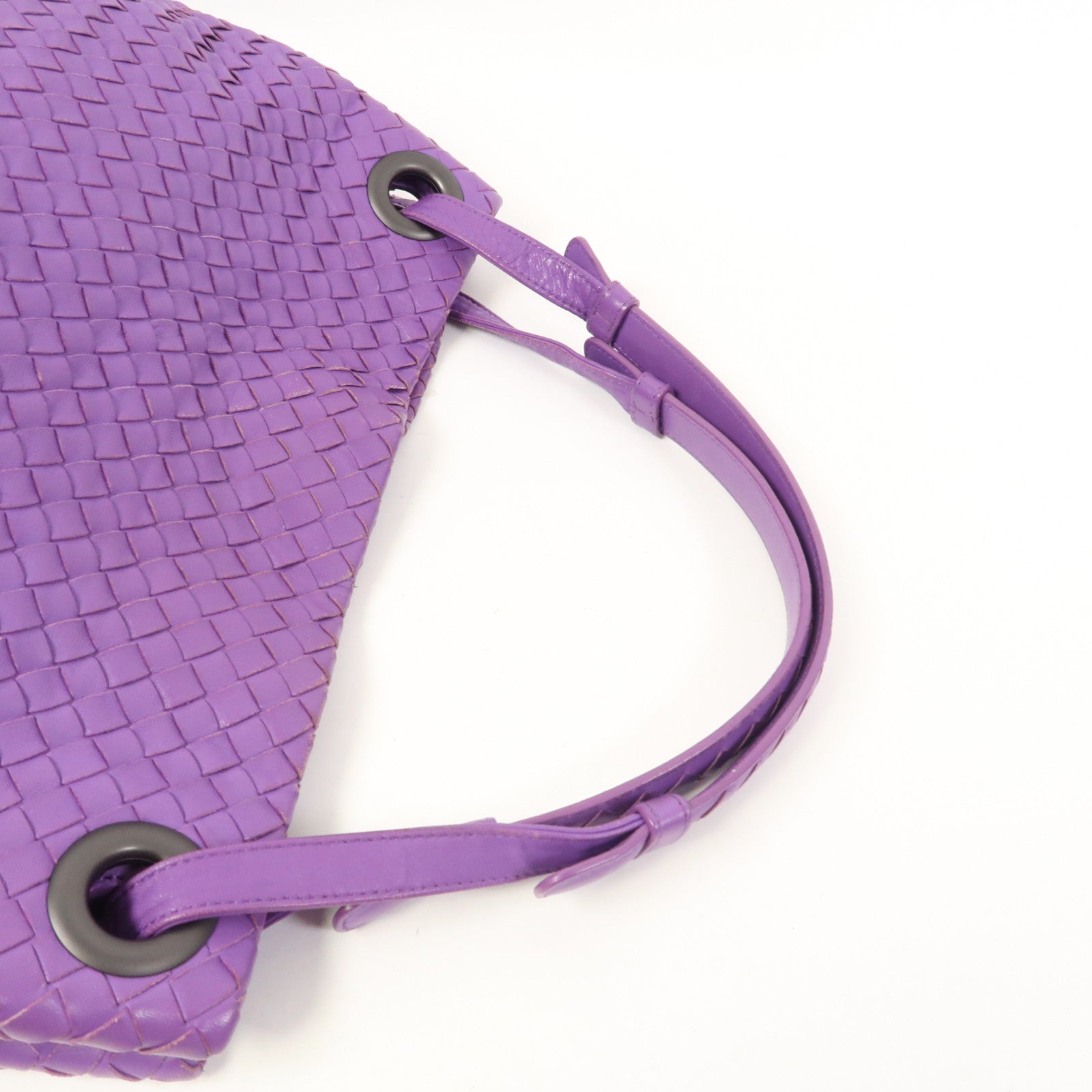 BOTTEGA VENETA 織紋皮革Shoulder Bag肩背袋紫色
