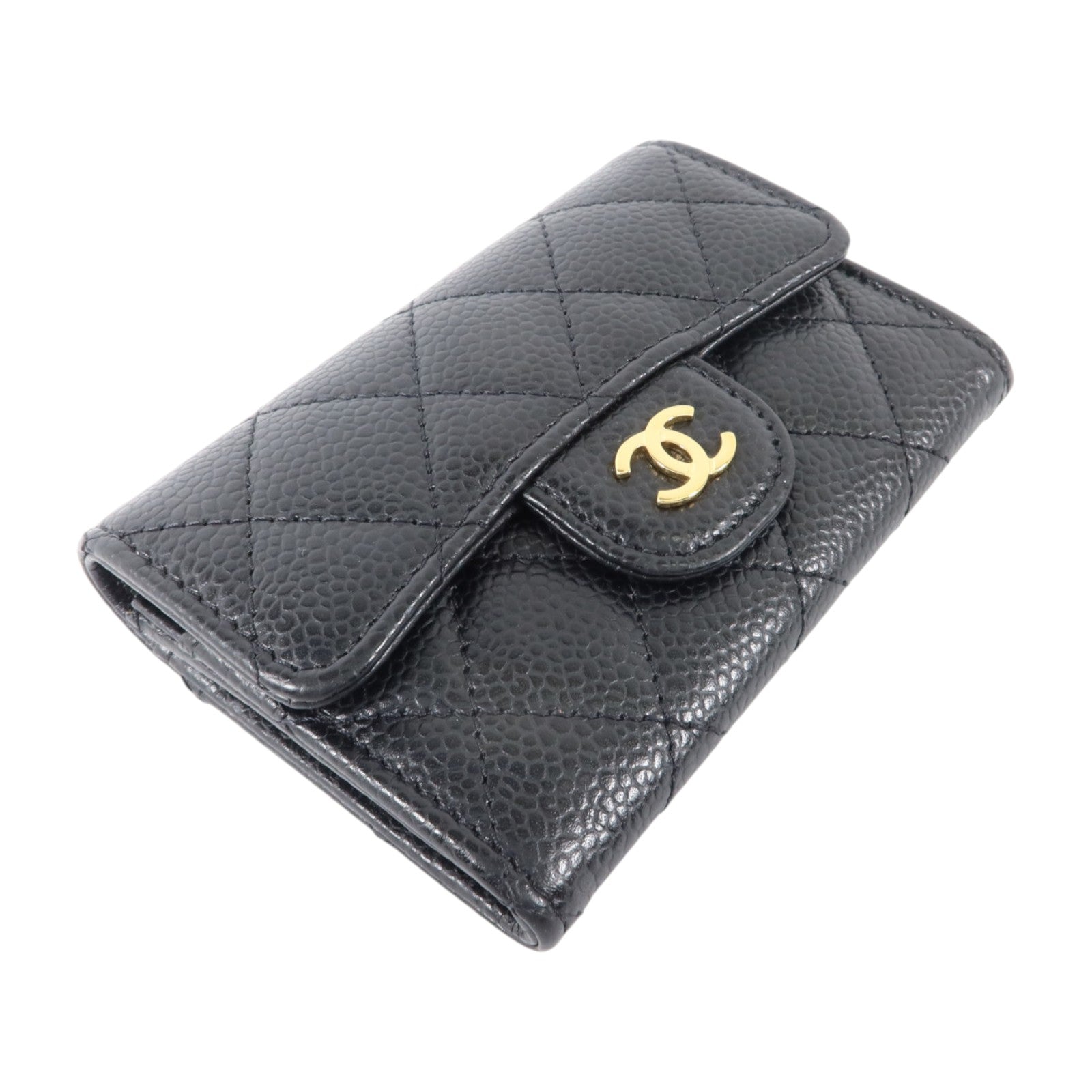 CHANEL 牛皮皮革Classic Flap Card Holder金扣卡片套