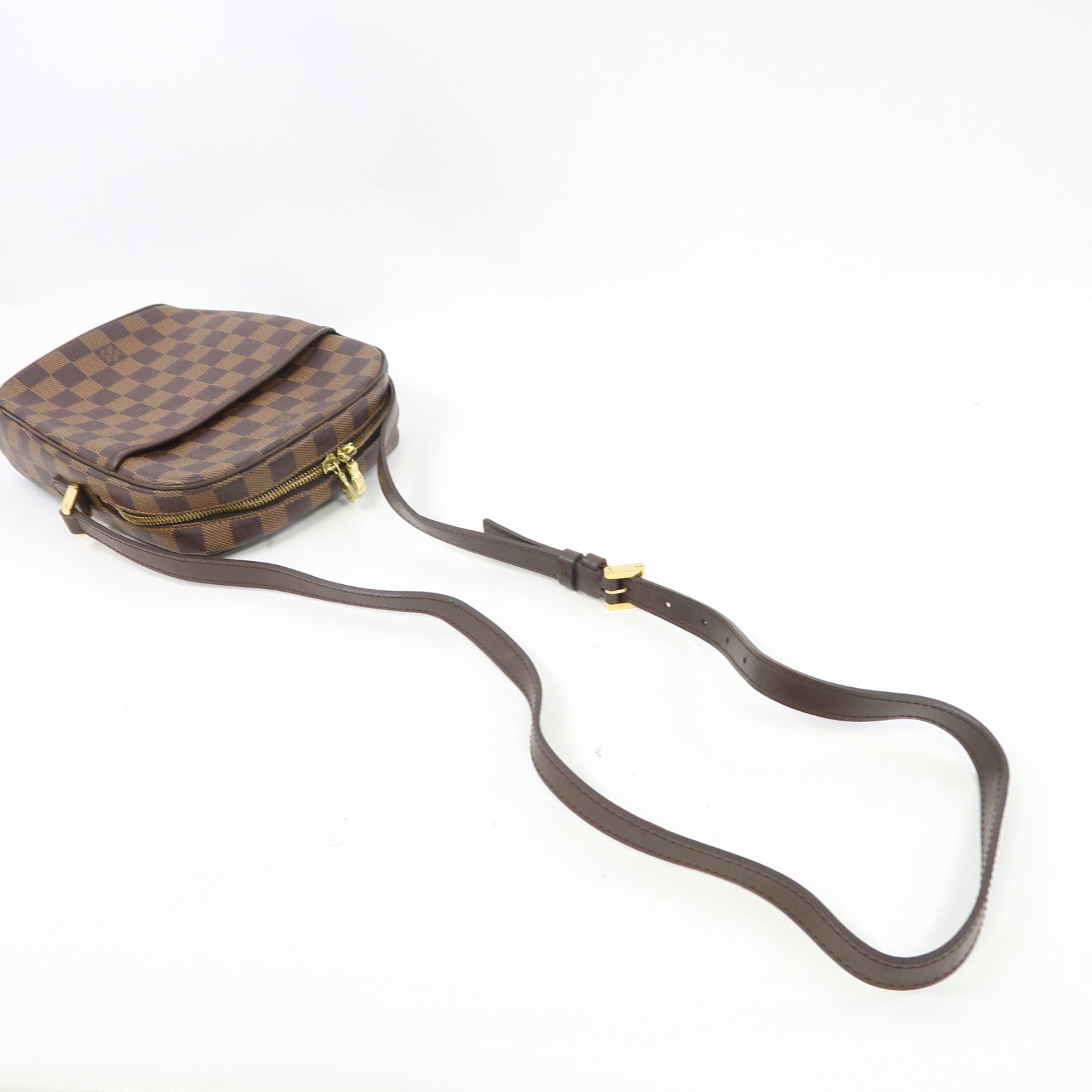 LOUIS VUITTON 【激減優惠】Damier Ipanema PM金扣肩背袋啡色