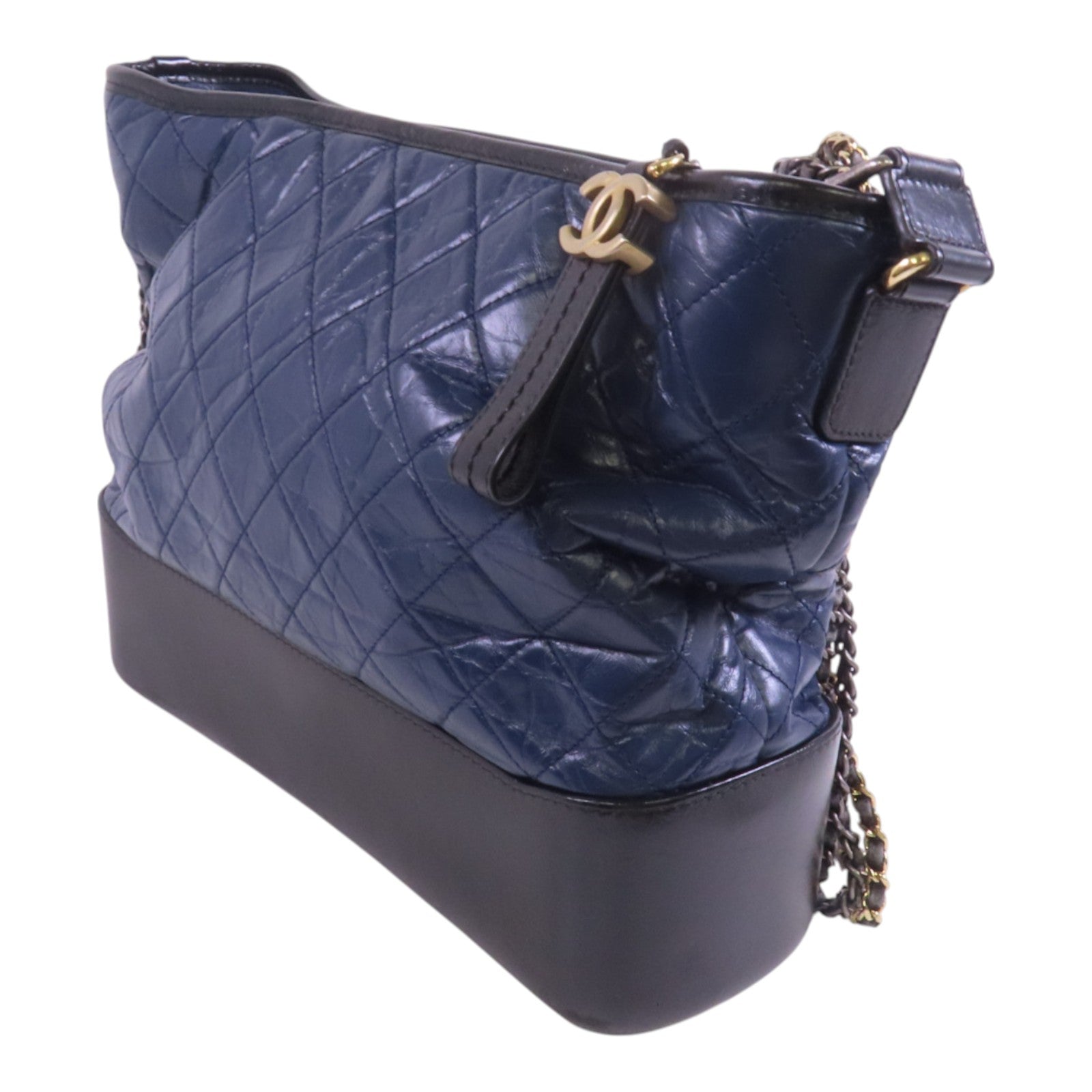 CHANEL 牛皮皮革Gabrielle Large金扣鏈帶肩背袋