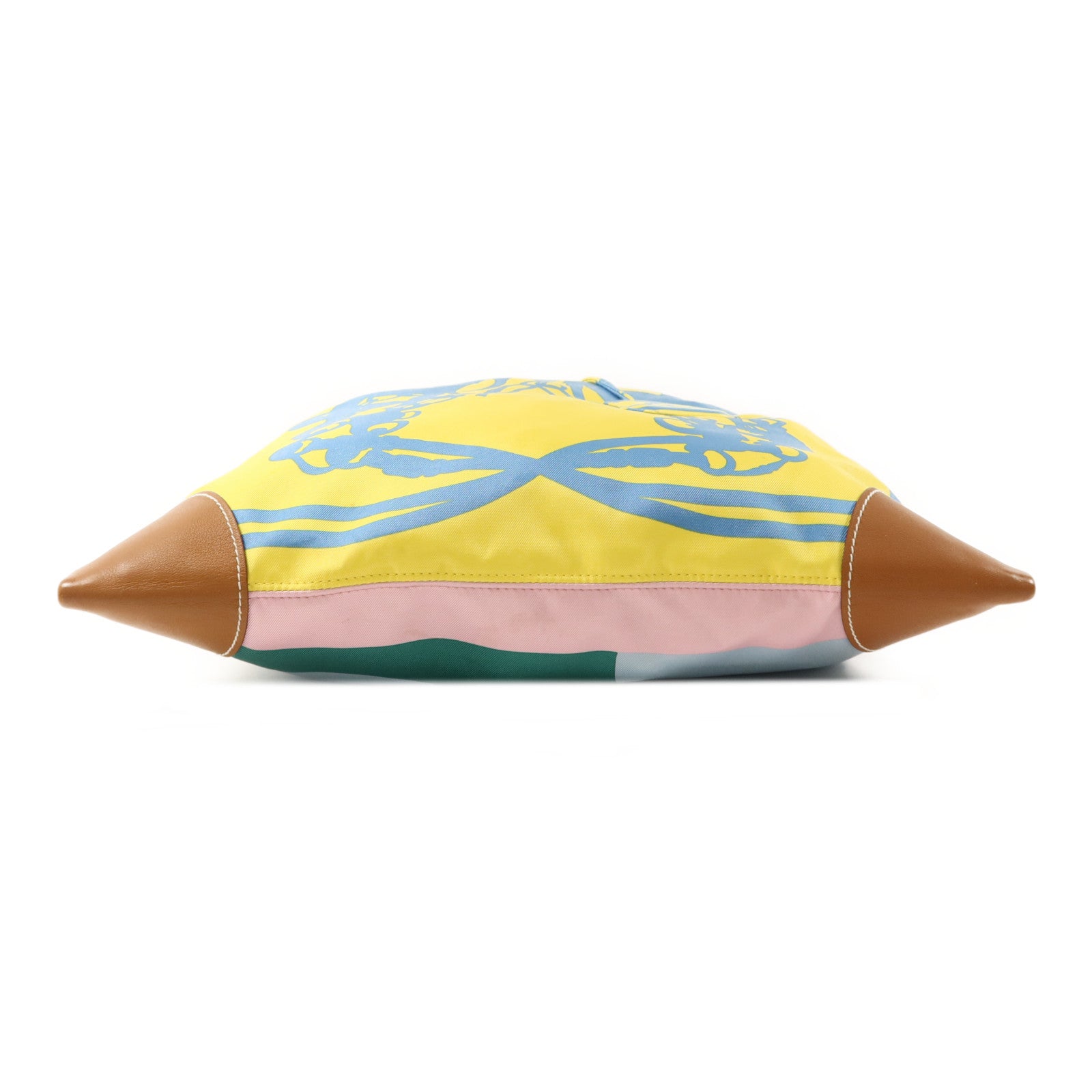 HERMES 絲質Silk City銀扣肩背袋