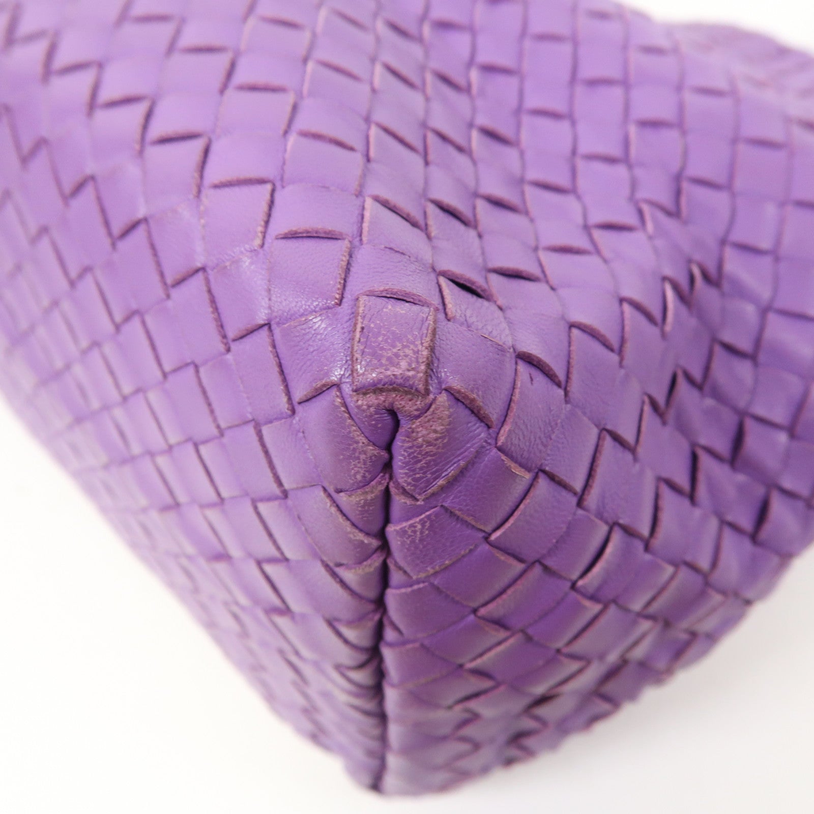 BOTTEGA VENETA 織紋皮革Shoulder Bag肩背袋紫色