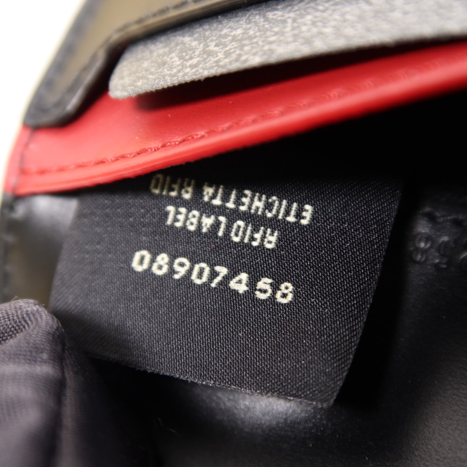 FENDI SHW Shadow Card Case Calfskin Leather Black 7372