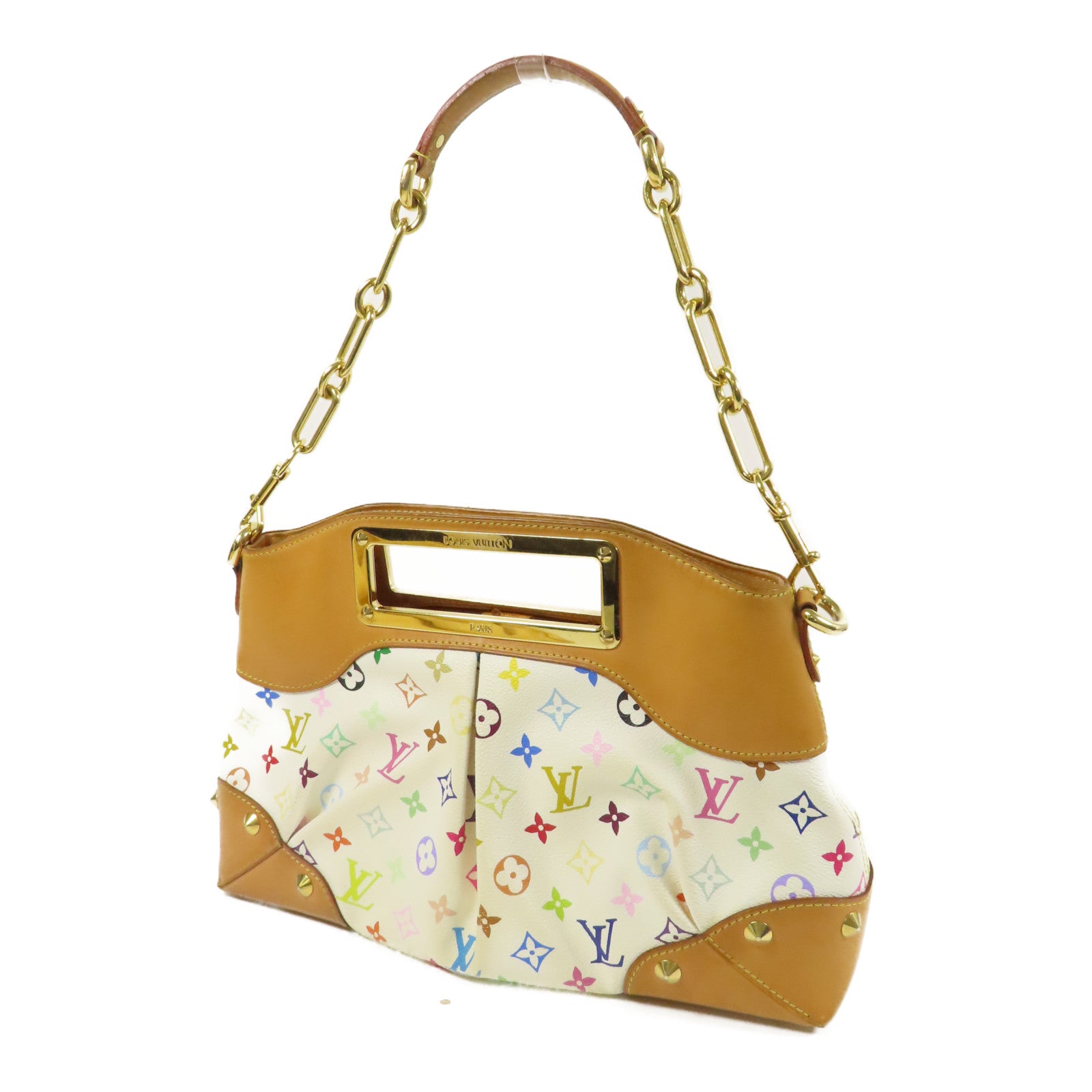 LOUIS VUITTON Monogram Multicolore Judy MM金扣手挽肩背兩用袋