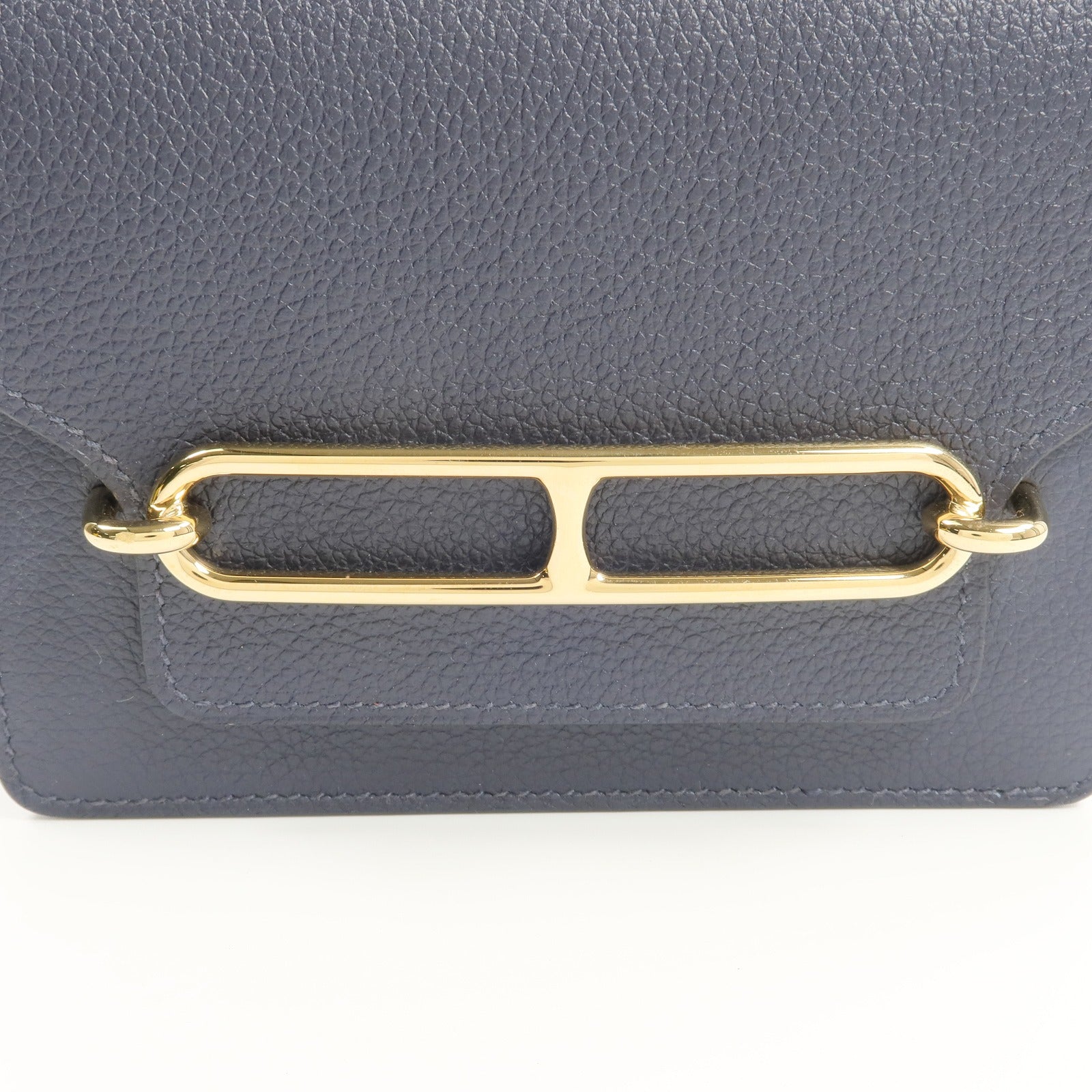 HERMES 【激減優惠】Evercolor皮革Roulis Slim Wallet錢包Bleu Nuit