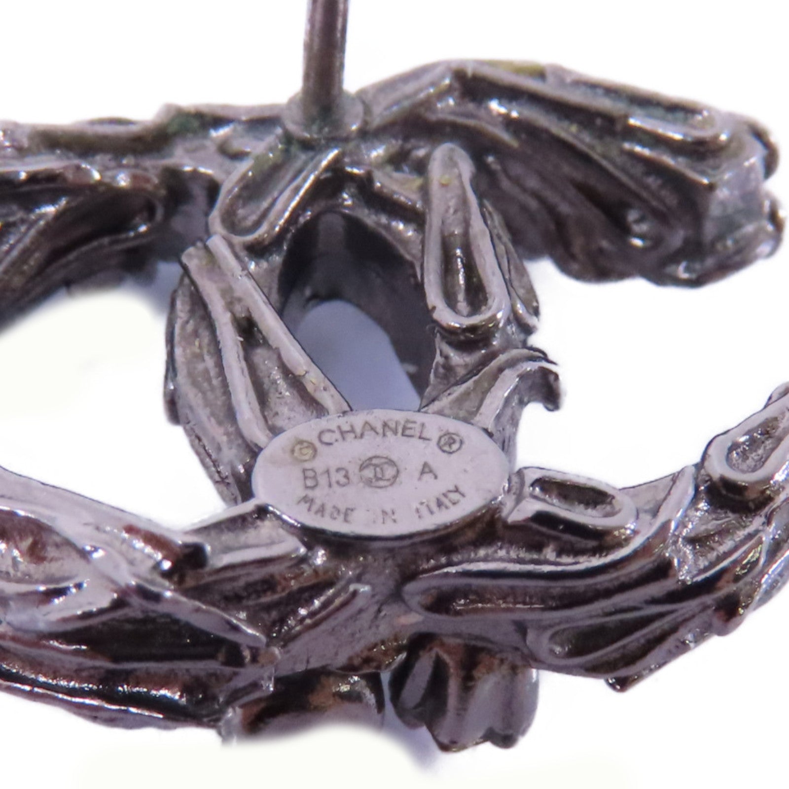 CHANEL PVC/金屬Earrings耳環銀色/透明