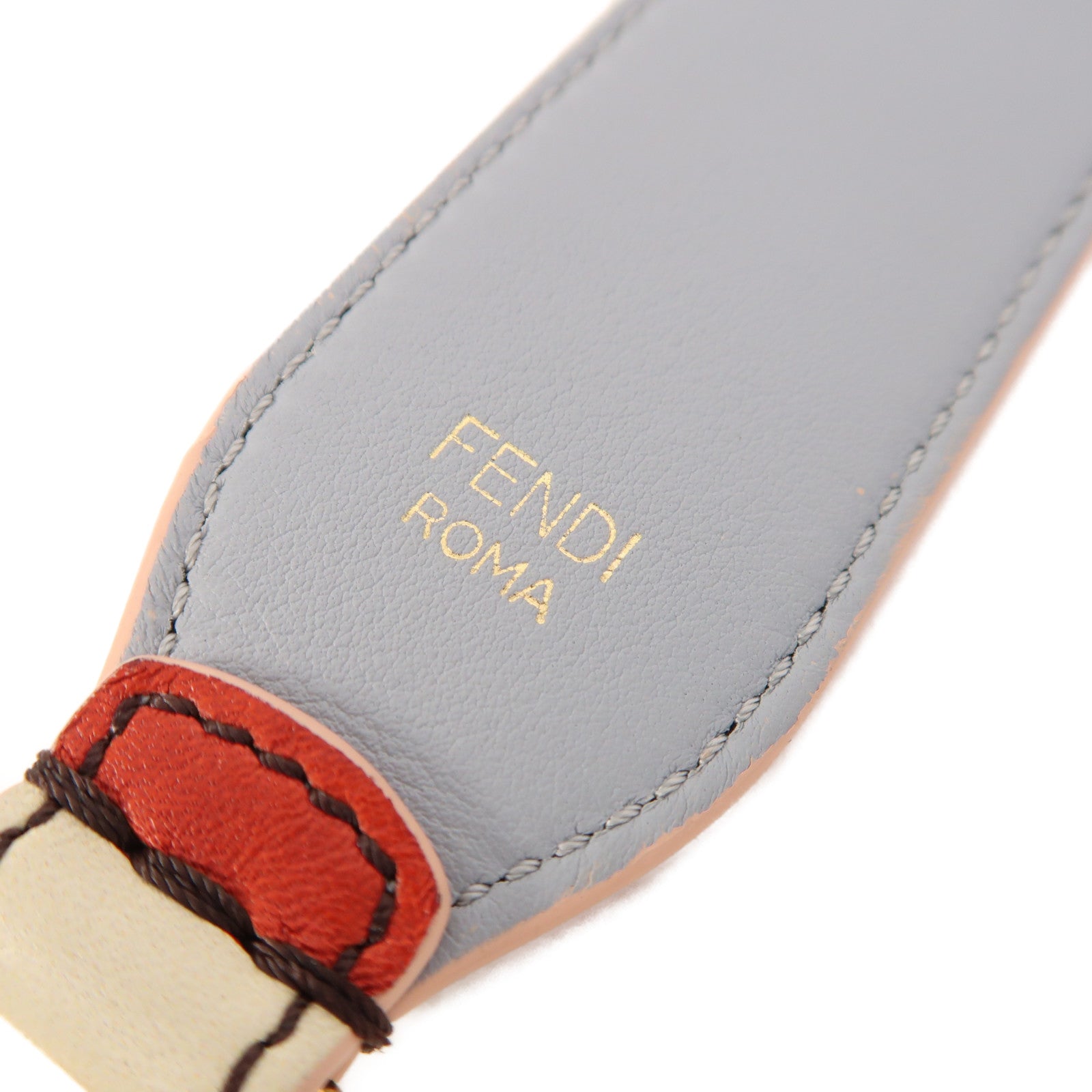 FENDI Fur/牛皮皮革Strap肩背帶