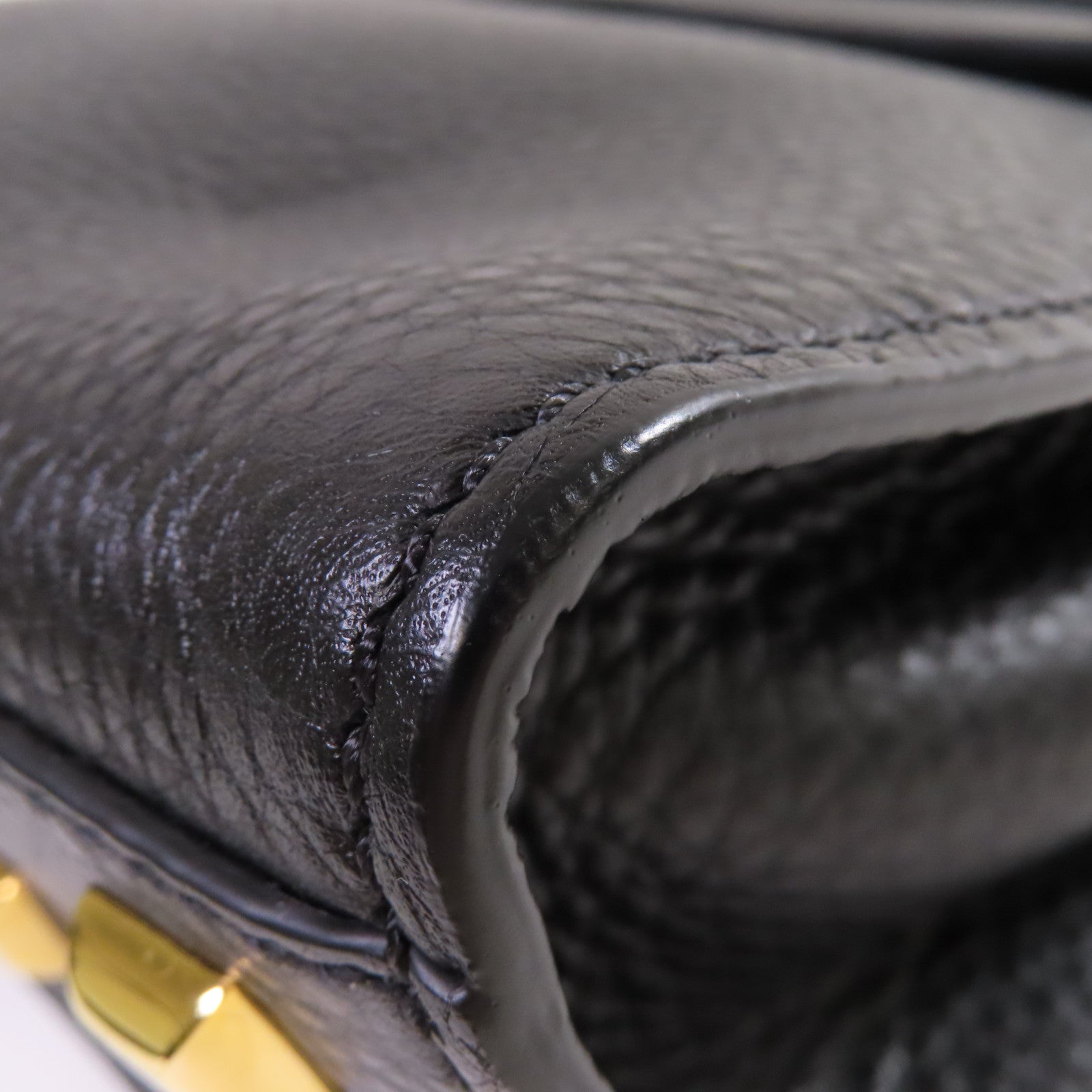 Valentino 牛皮皮革2Way Shoulder Bag金扣手挽肩背兩用袋黑色