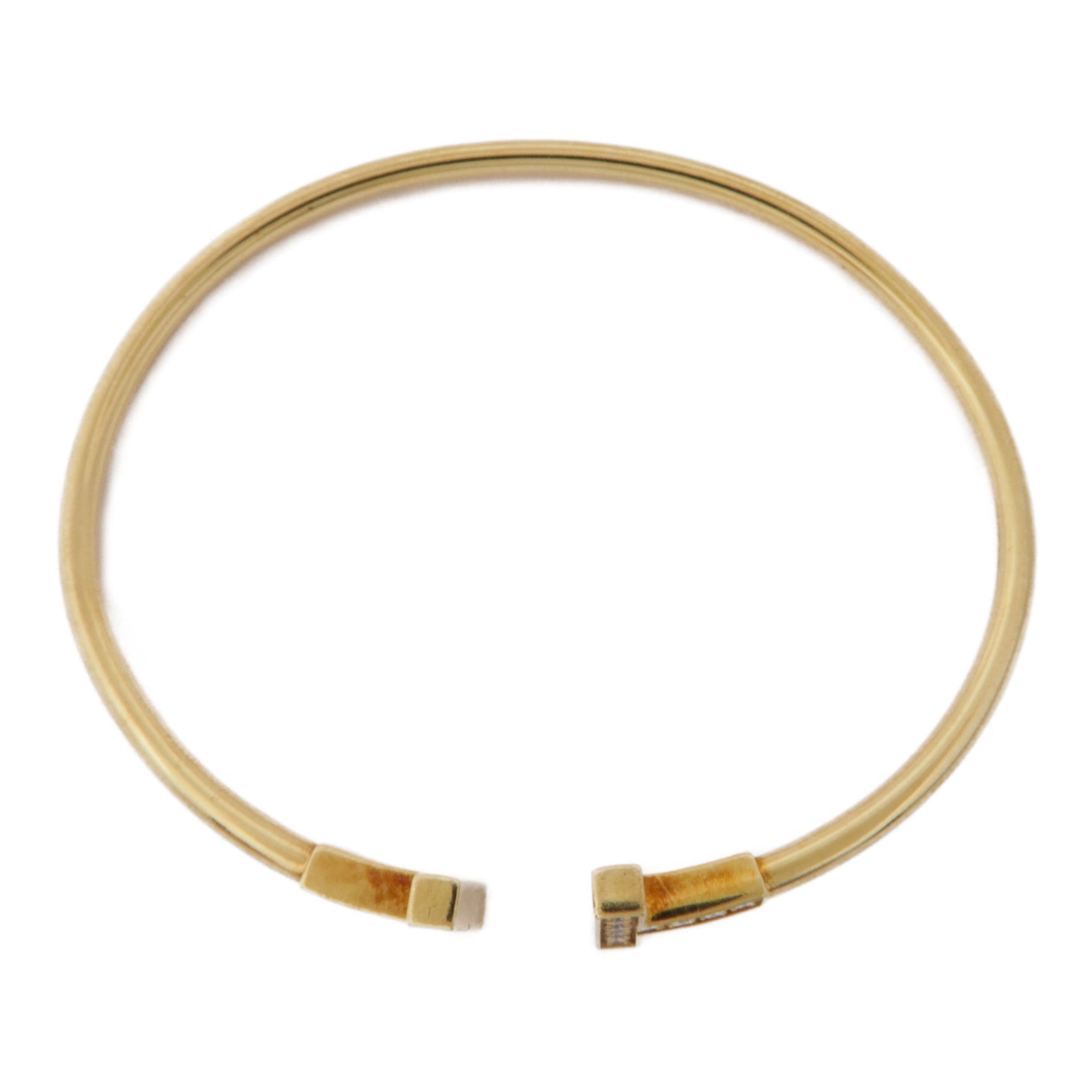 TIFFANY＆CO 18K黃金/鑽石T Wire Bracelet手鐲