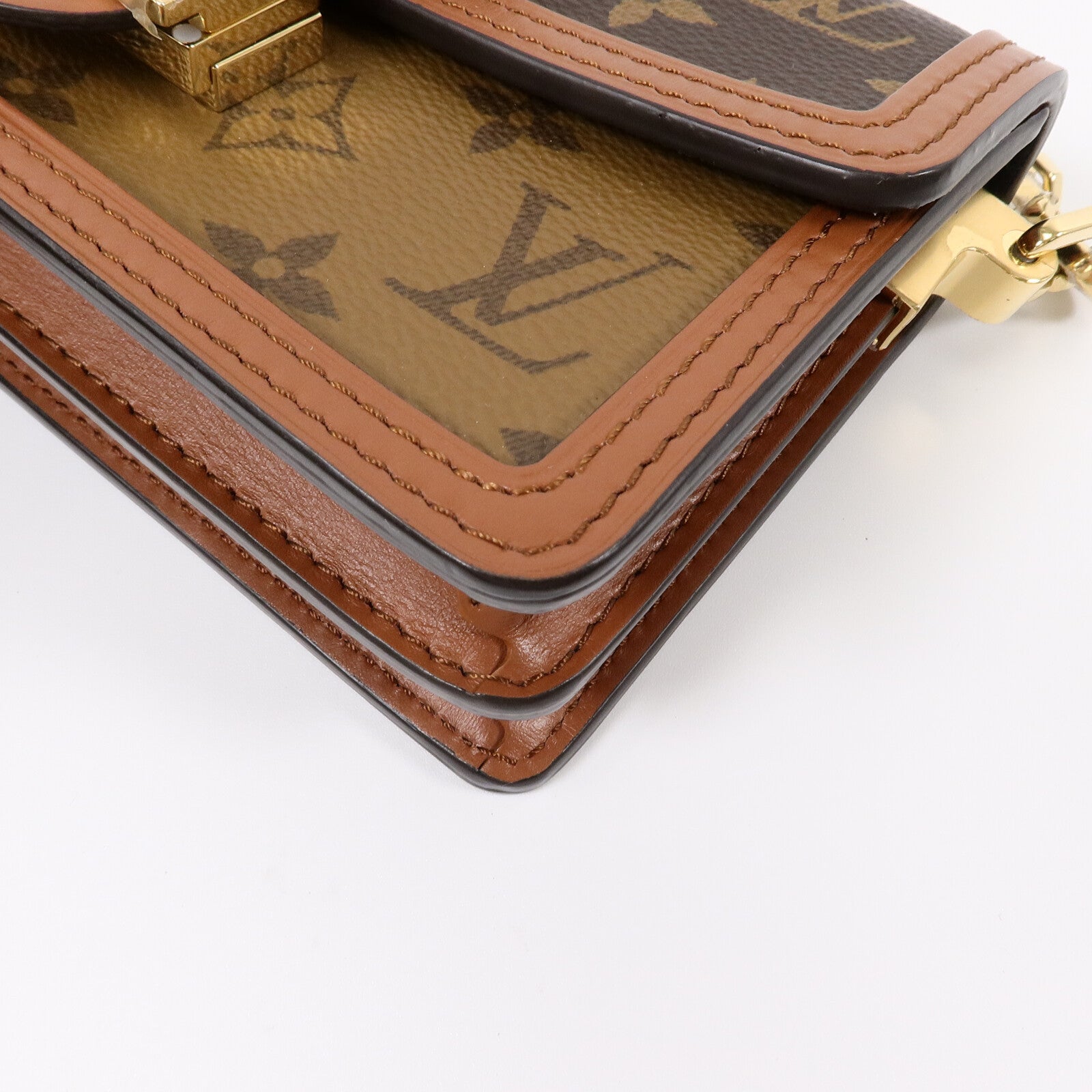 LOUIS VUITTON Monogram Reverse Dauphine East West手挽肩背兩用袋