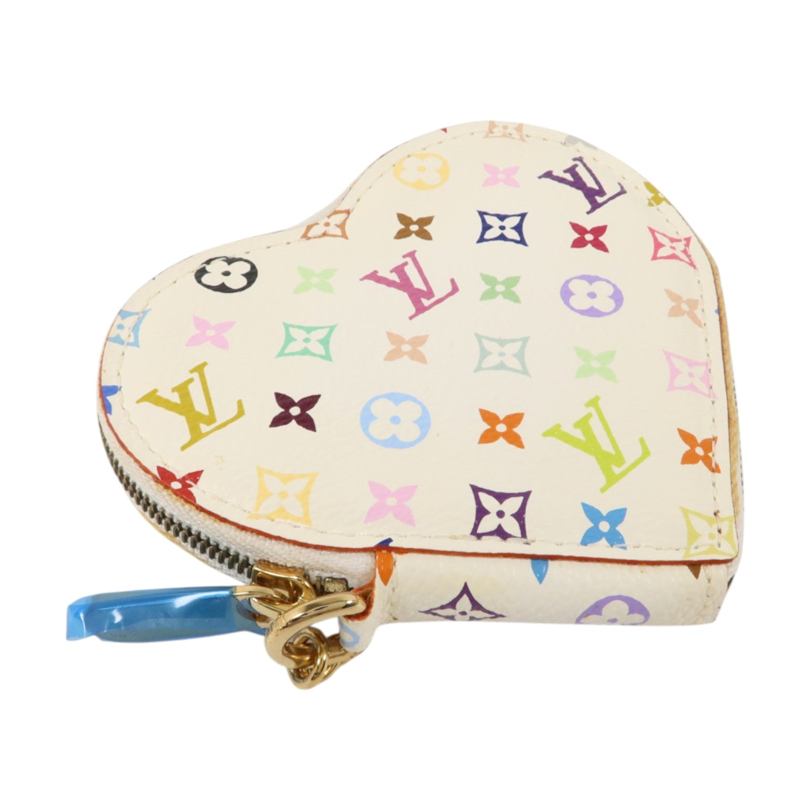 LOUIS VUITTON Monogram Multicolore Porte Monnaie Coeur金扣零錢包