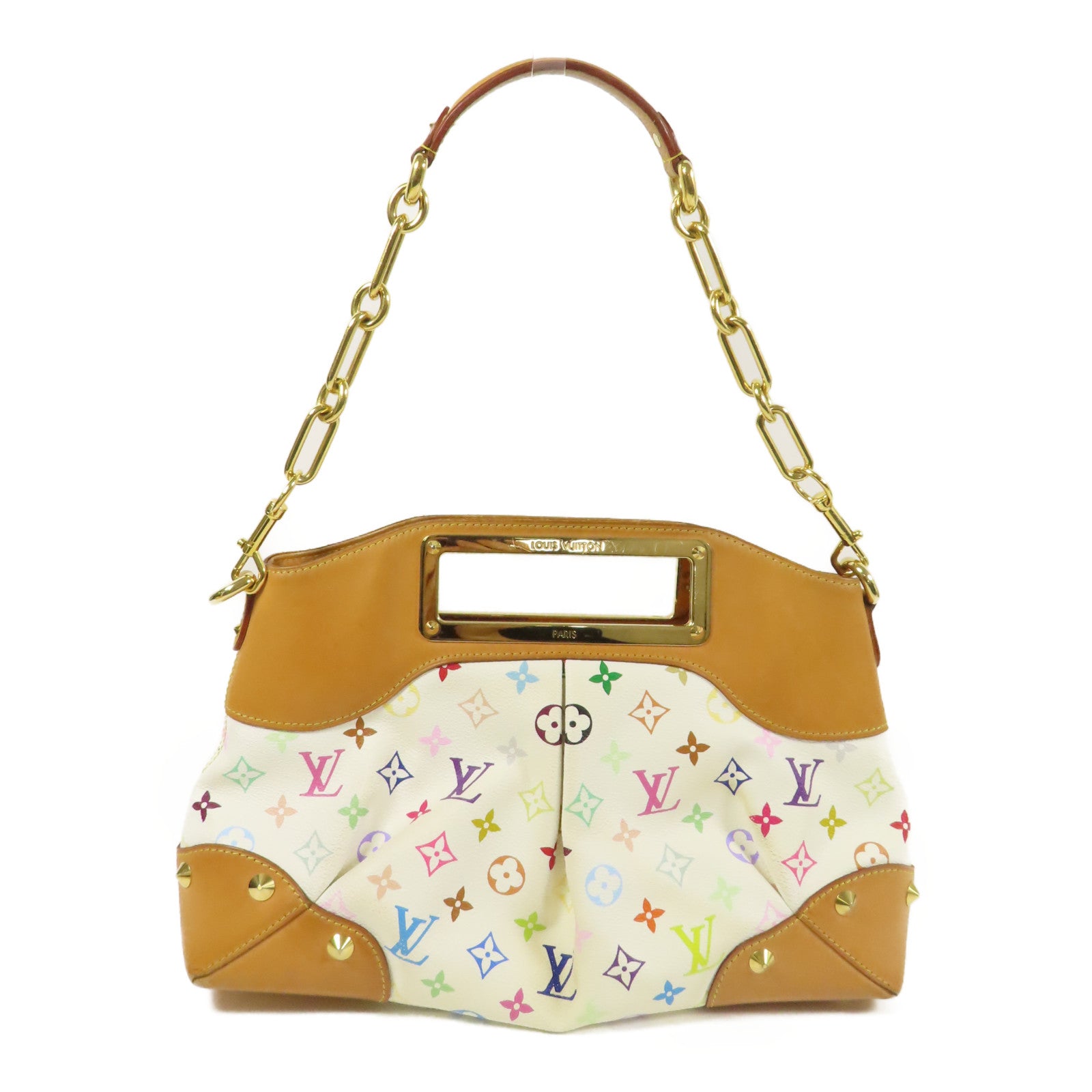 LOUIS VUITTON Monogram Multicolore Judy MM金扣手挽肩背兩用袋