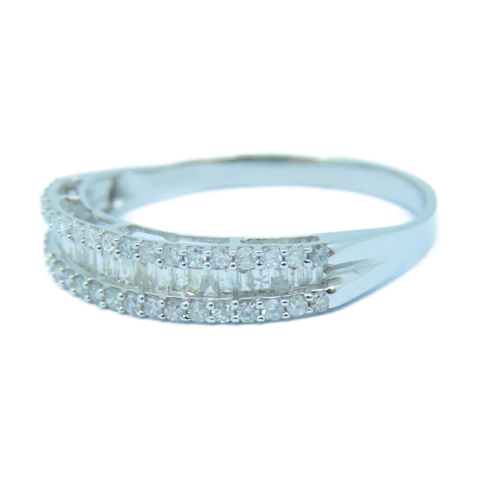 JEWELRY 【激減優惠】18K白金Diamond Ring鑽石戒指US#10
