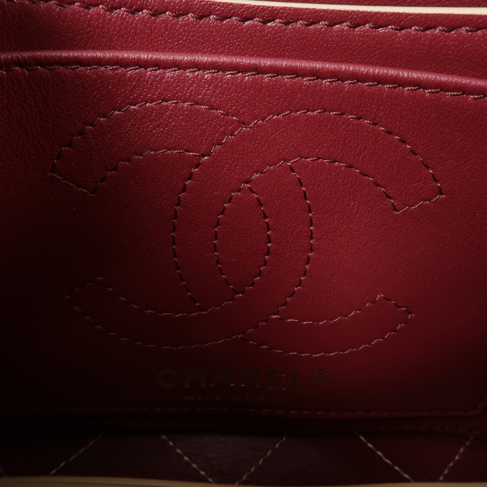 CHANEL 牛皮皮革Chain Shoulder鏈帶手挽肩背兩用袋