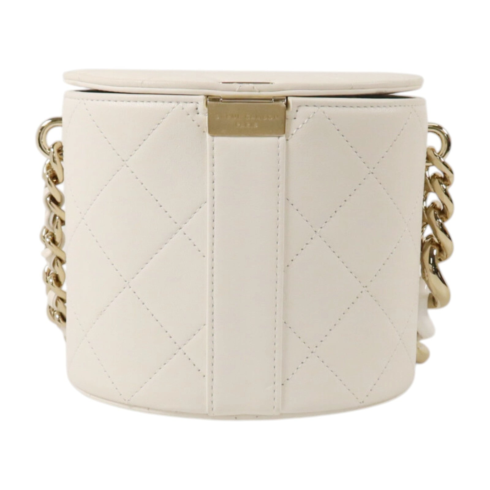CHANEL 羊皮皮革Vanity Case金扣鏈帶肩背袋