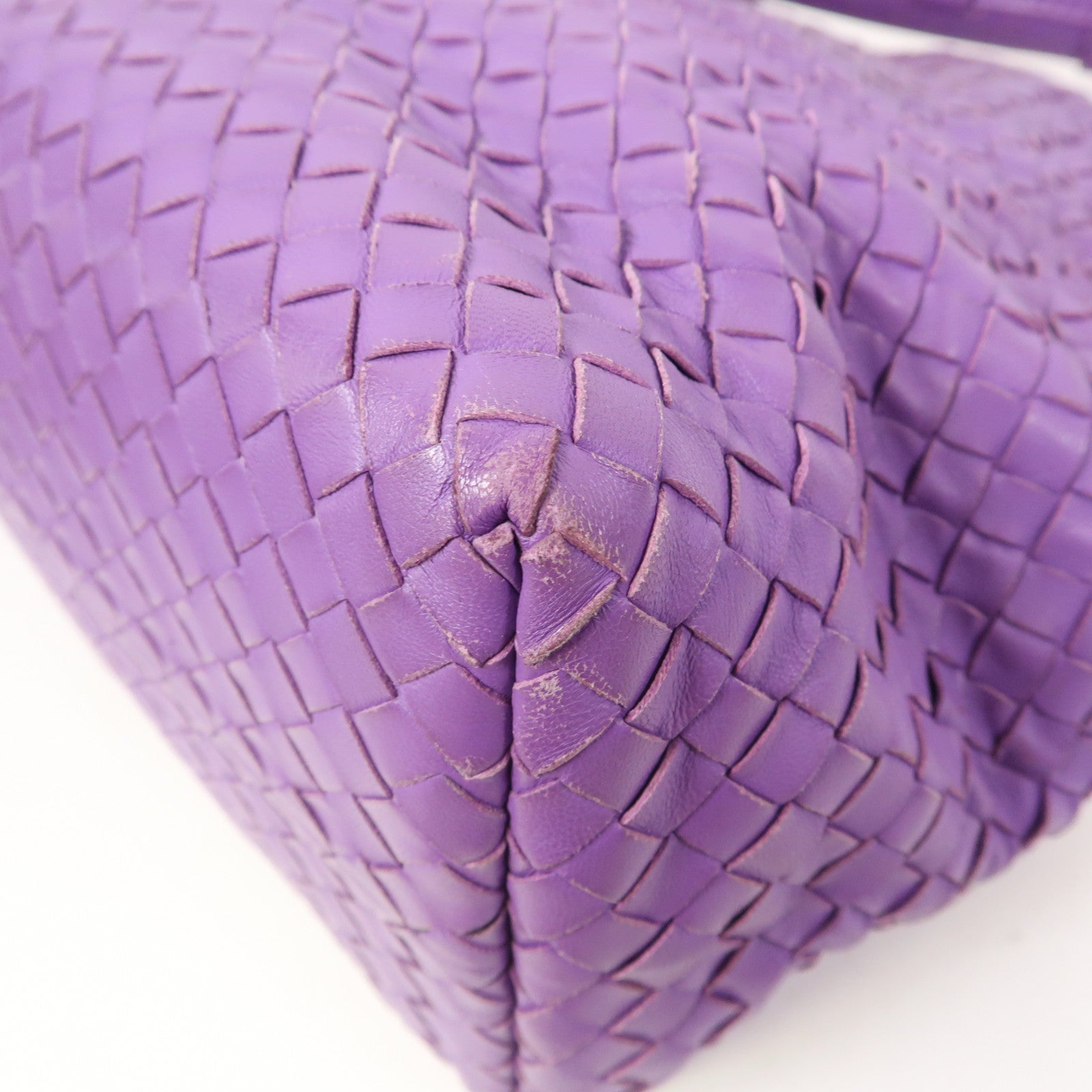 BOTTEGA VENETA 織紋皮革Shoulder Bag肩背袋紫色