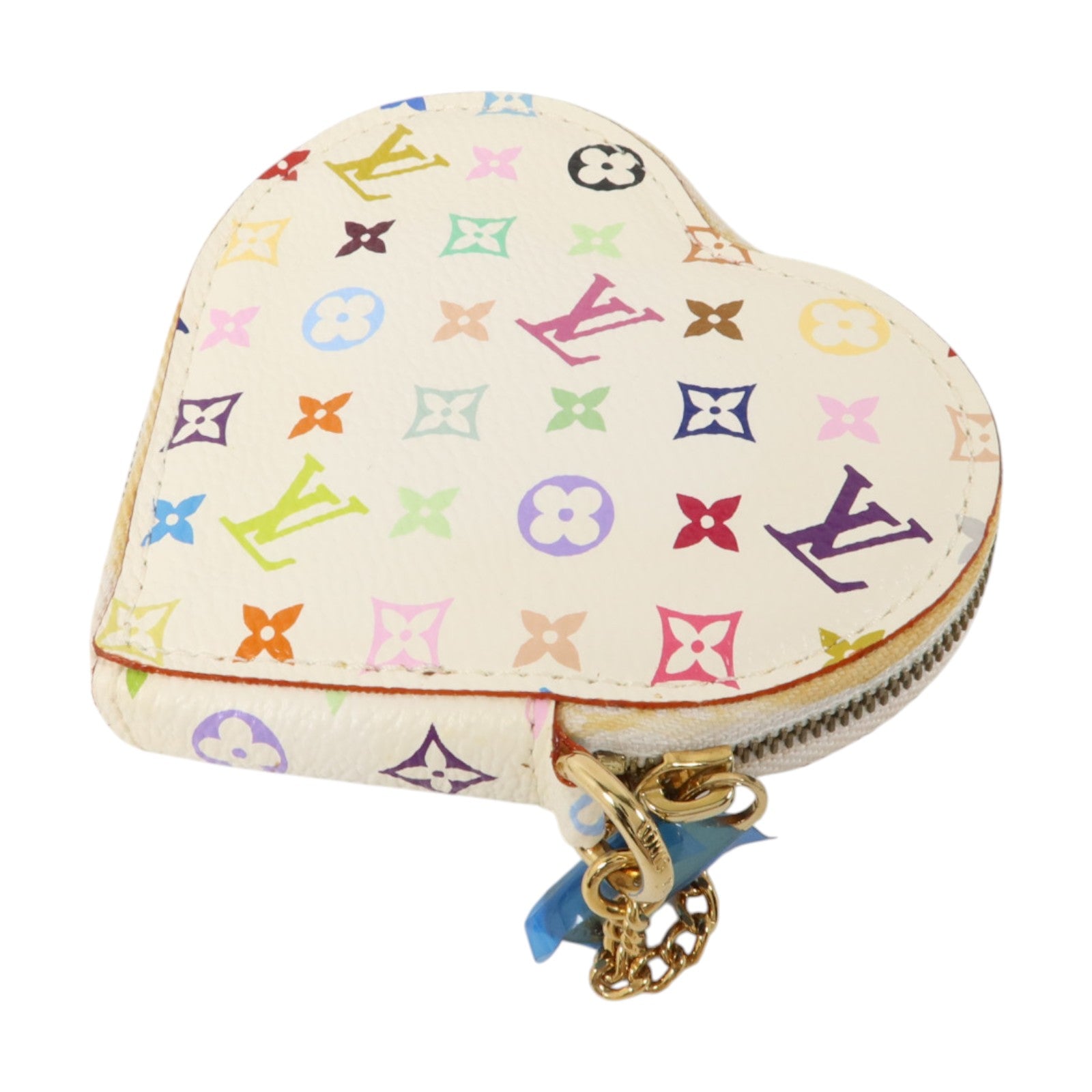 LOUIS VUITTON Monogram Multicolore Porte Monnaie Coeur金扣零錢包