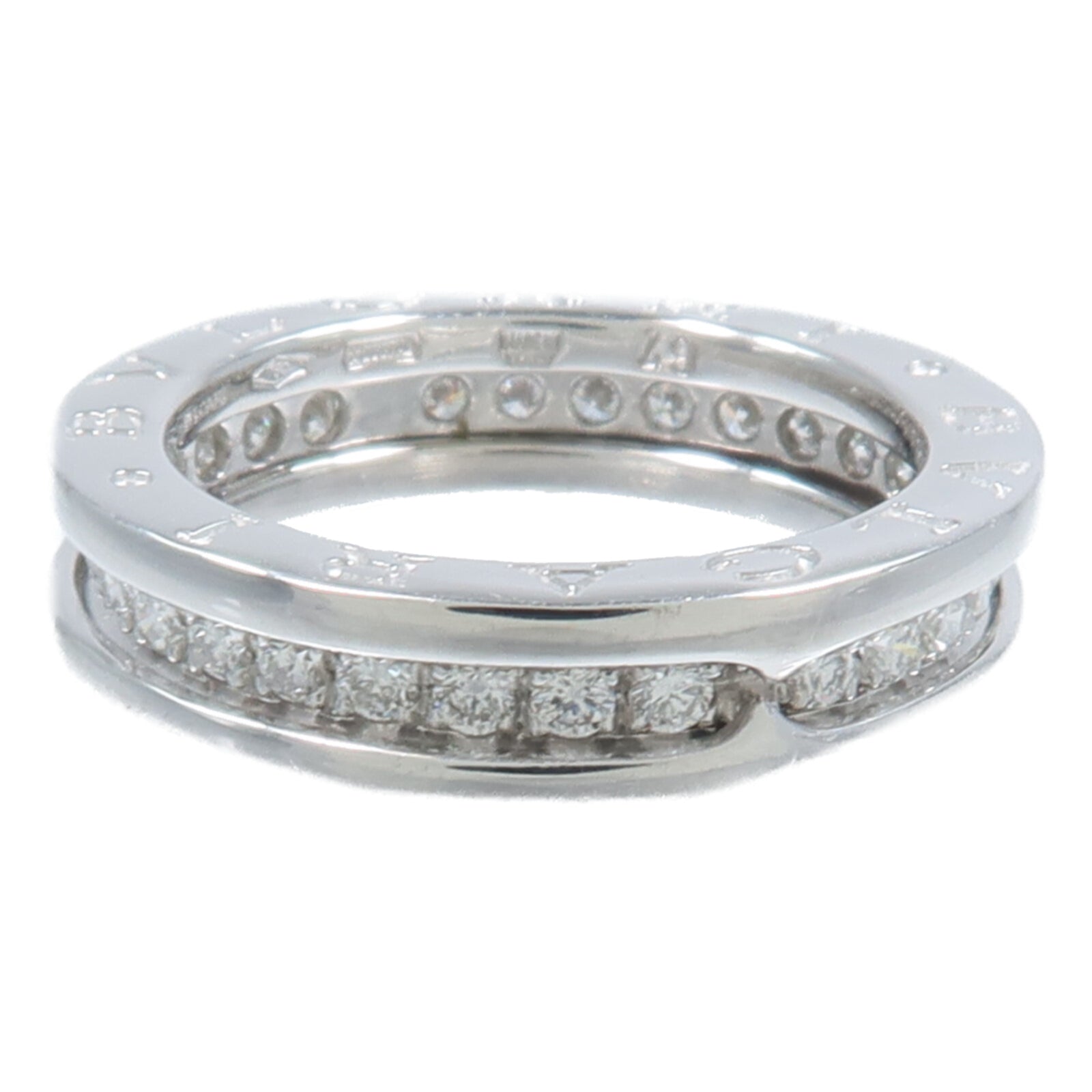 BVLGARI 18K白金B-zero1 Diamond鑽石戒指