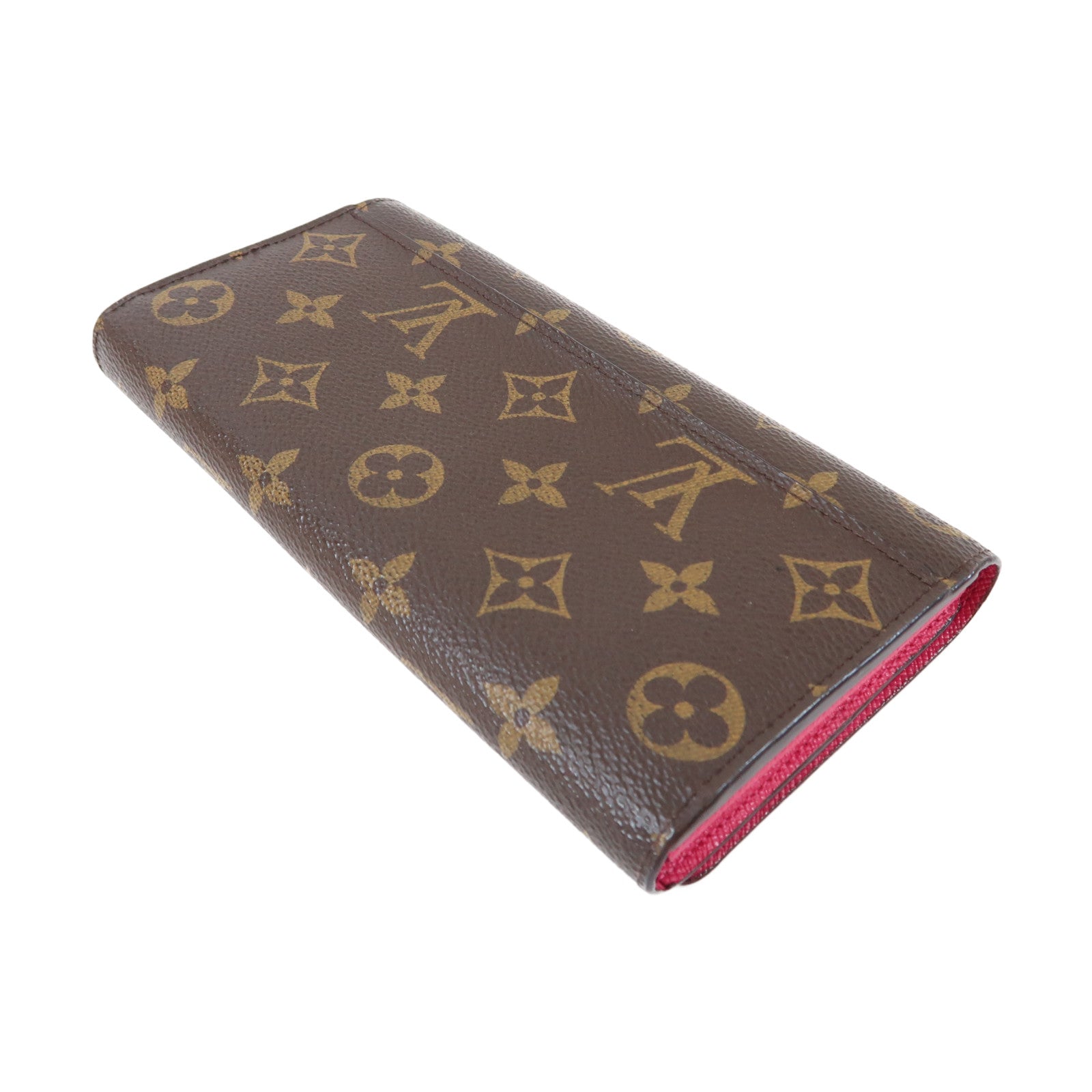 LOUIS VUITTON Monogram Sarah Wallet金扣長錢包啡色