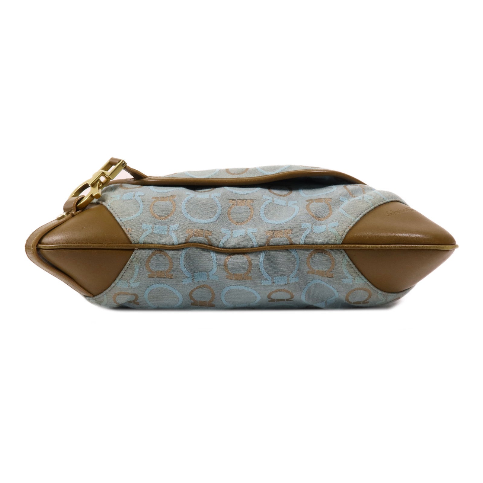 Salvatore Ferragamo 帆布Shoulder Bag金扣肩背袋