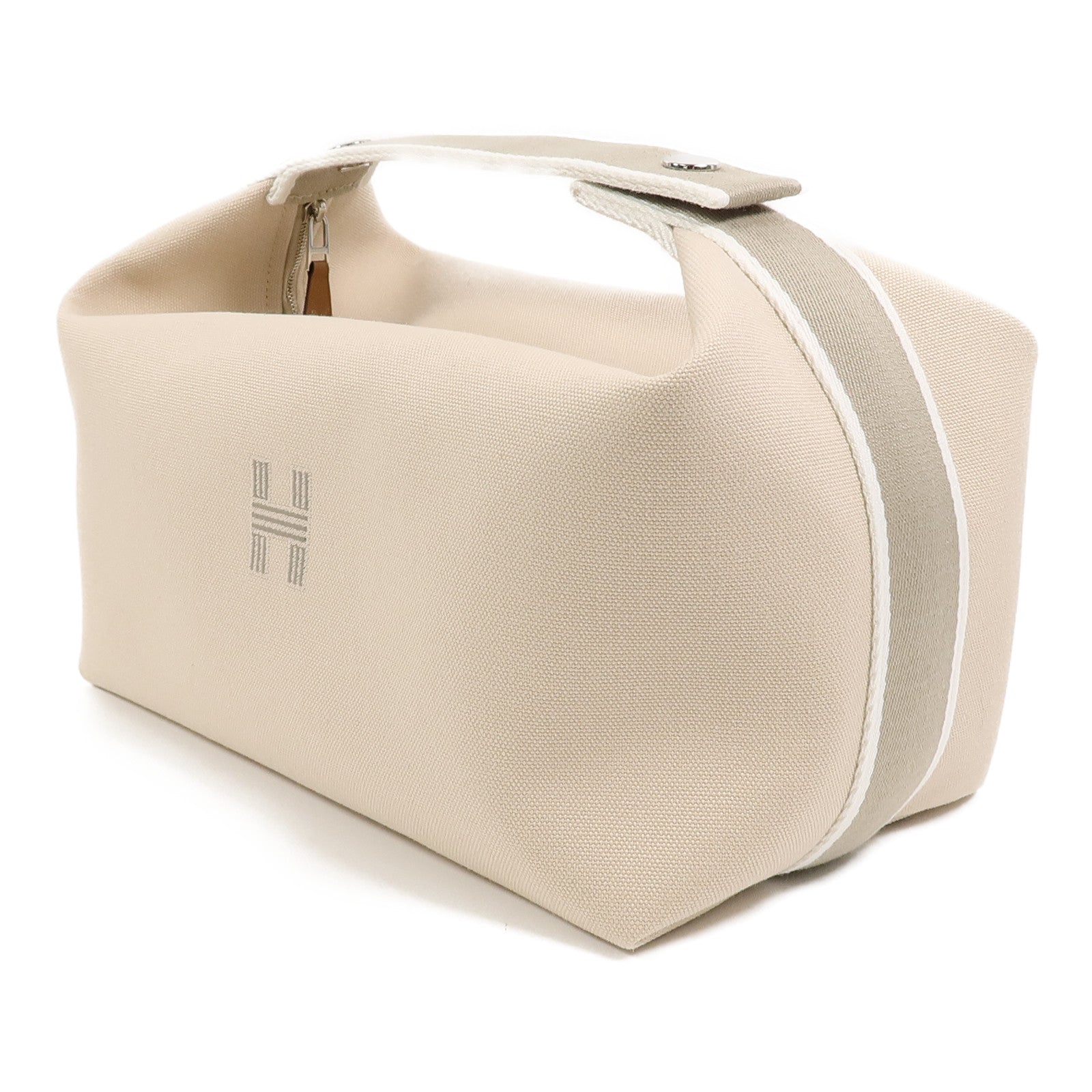 HERMES 帆布Bride a Brac GM手挽袋Naturel