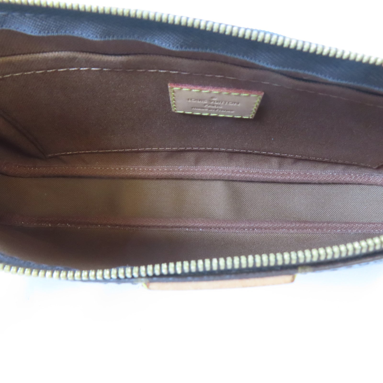 LOUIS VUITTON Monogram Multi Pochette Accessoires金扣手挽肩背兩用袋啡色