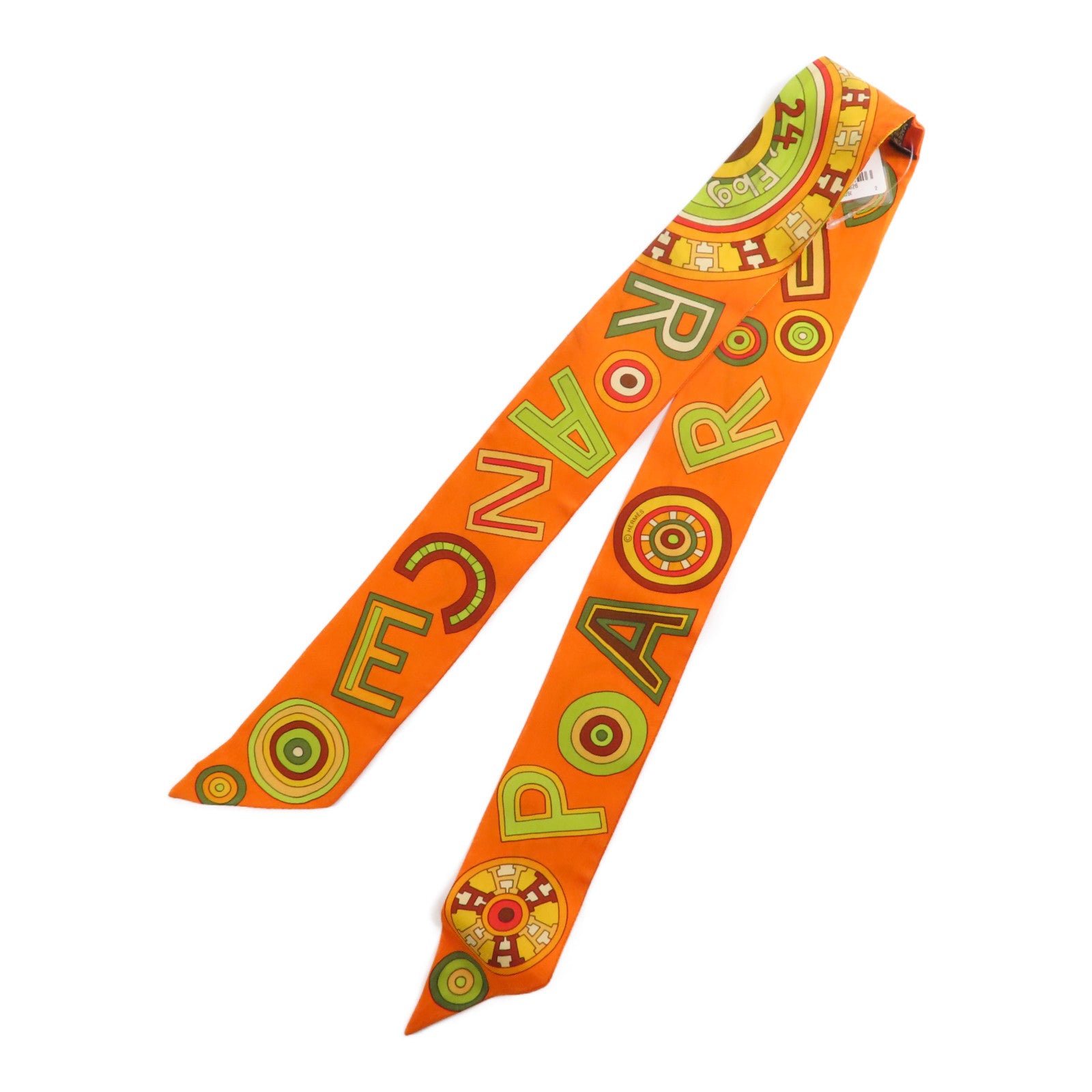 HERMES 【激減優惠】絲質Twilly絲巾