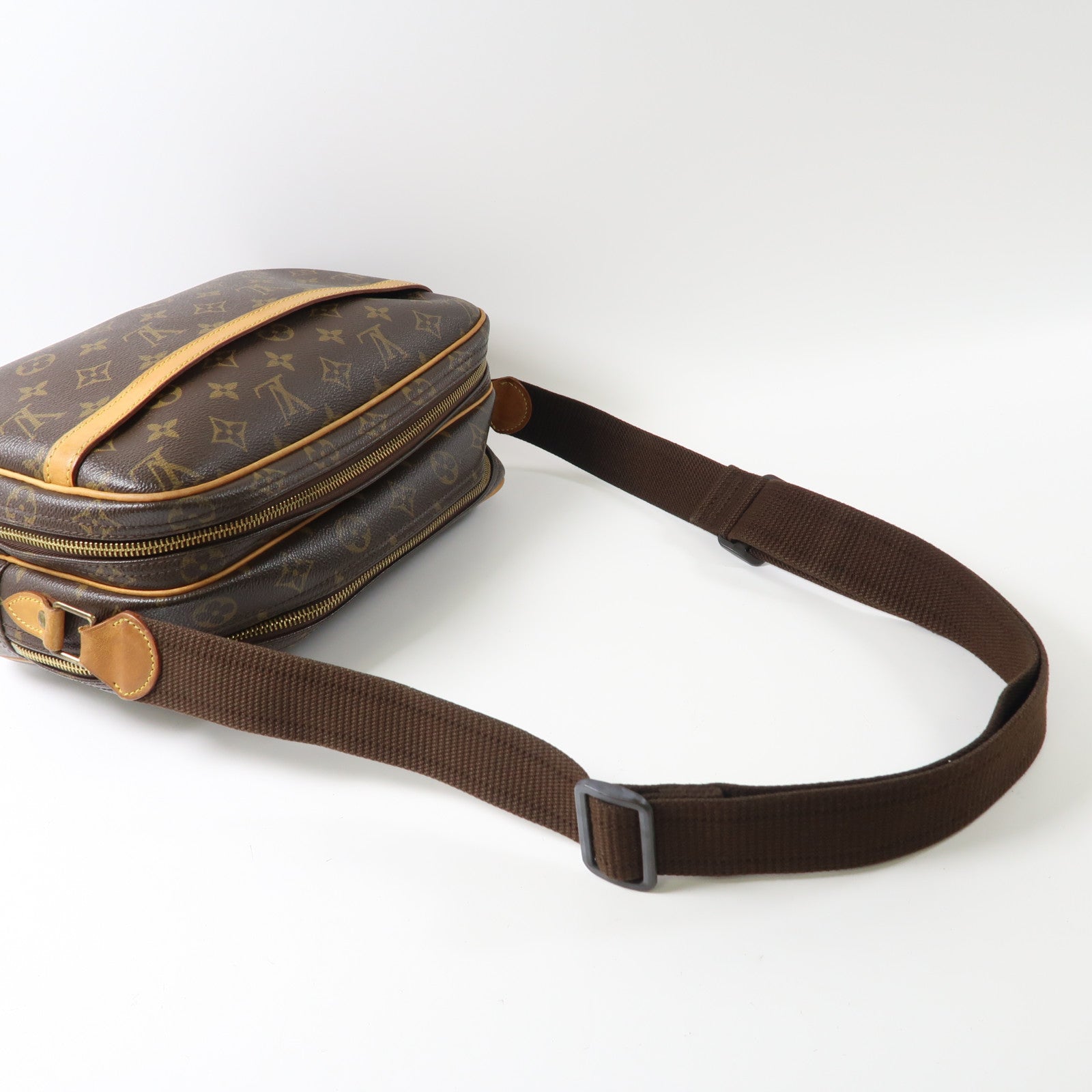 LOUIS VUITTON LV GHW Reporter PM Shoulder Bag M45254 Monogram Brown