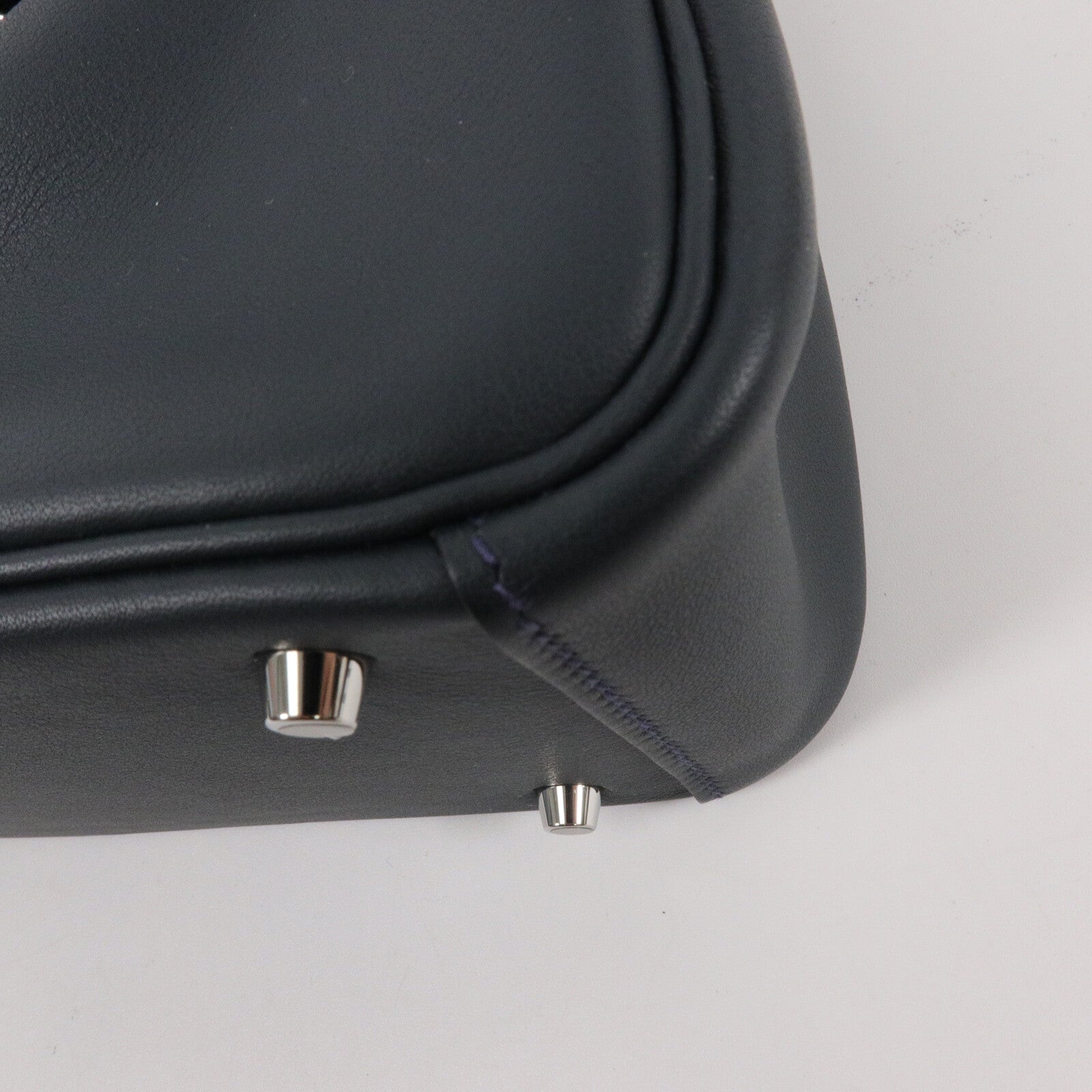 HERMES Swift皮革Mini Lindy手挽肩背兩用袋Vert Rousseau/Malach