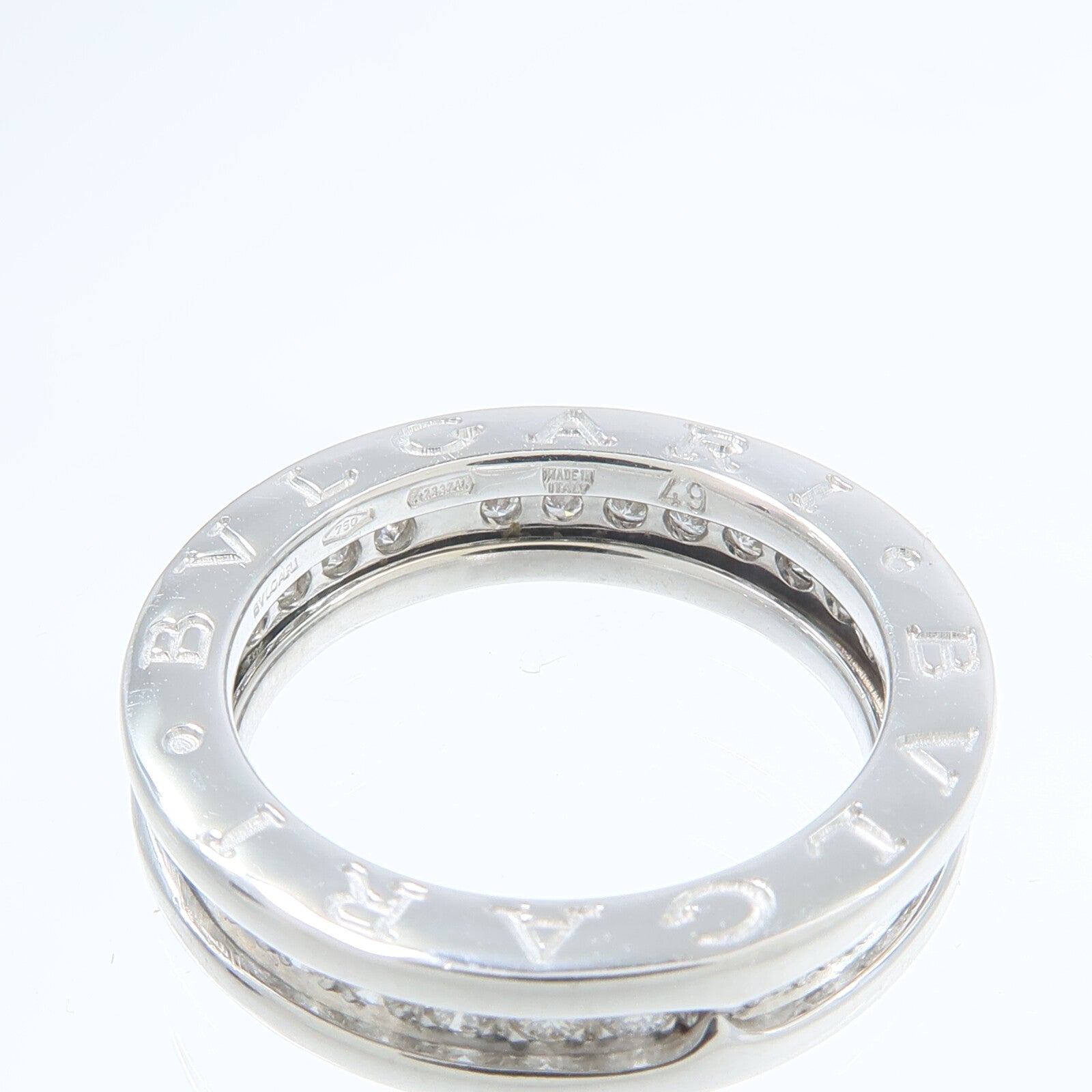 BVLGARI 18K白金B-zero1 Diamond鑽石戒指