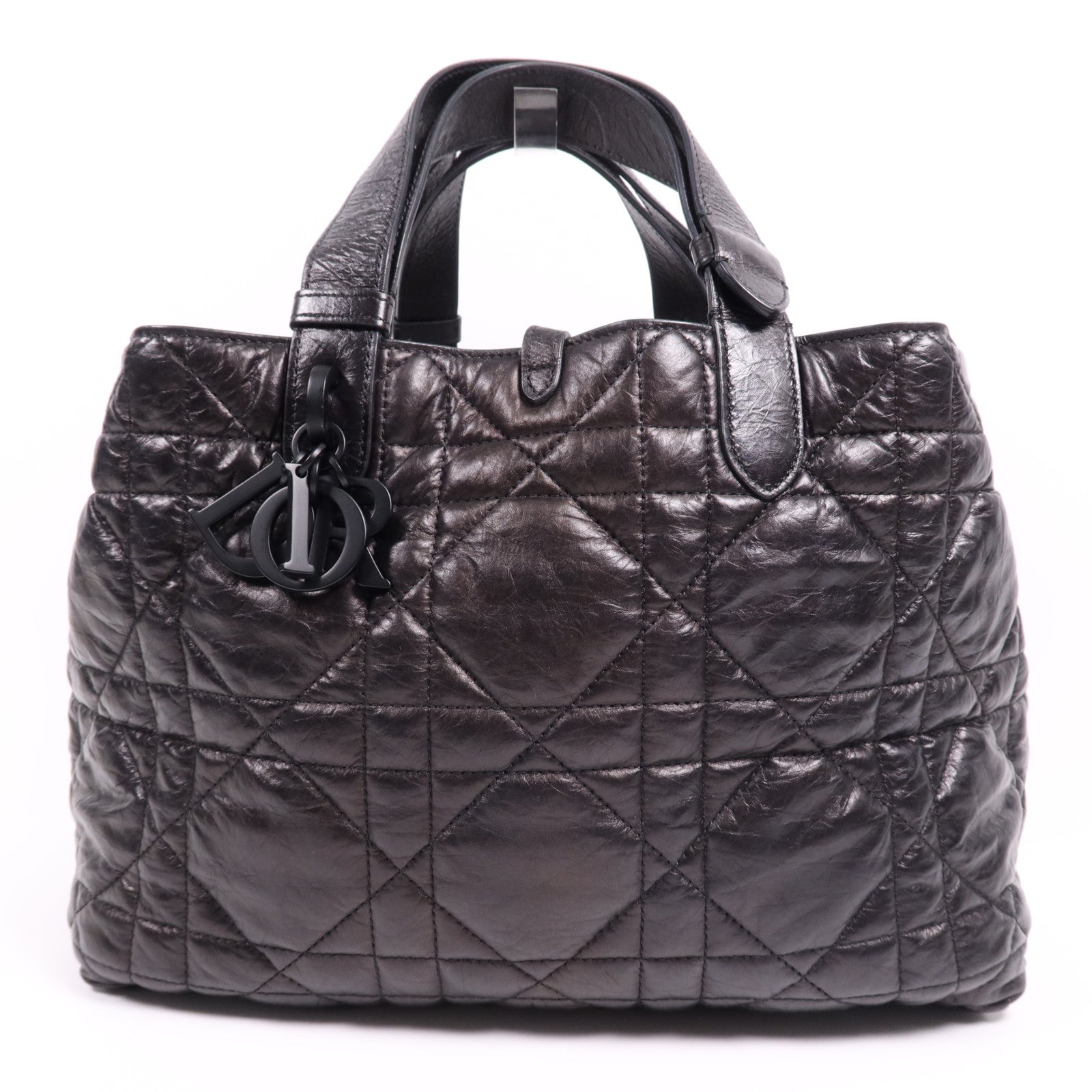 Dior 牛皮皮革Toujours Medium金扣手挽袋