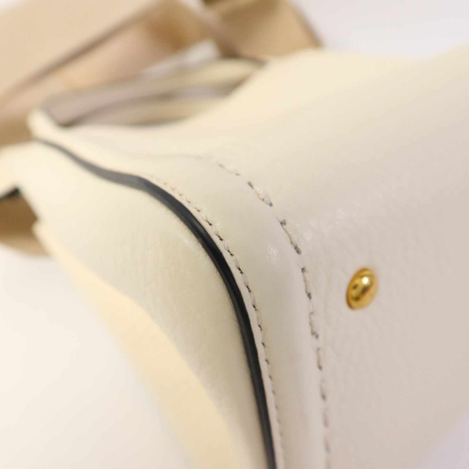 Valentino 牛皮皮革2 Way Shoulder Bag金扣手挽肩背兩用袋