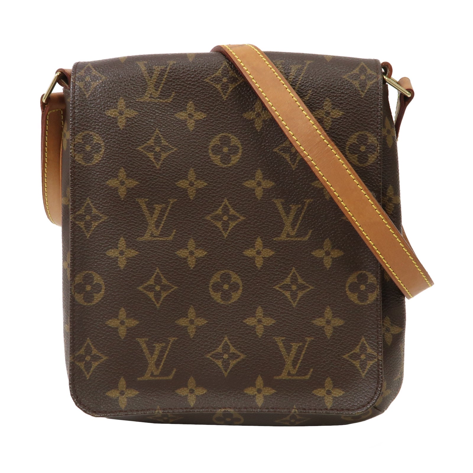 LOUIS VUITTON 【激減優惠】Monogram Musette Salsa金扣肩背袋啡色