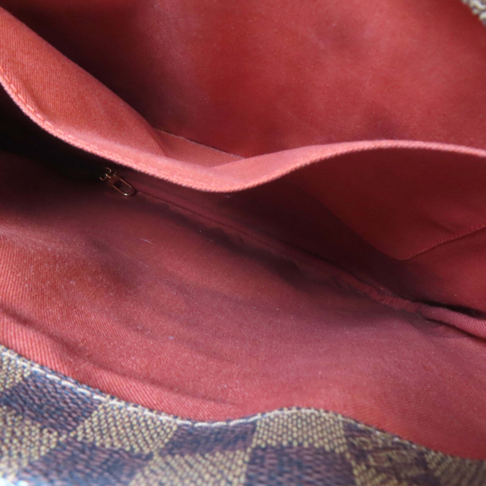 LOUIS VUITTON Damier Ebene Clifton金扣肩背袋啡色