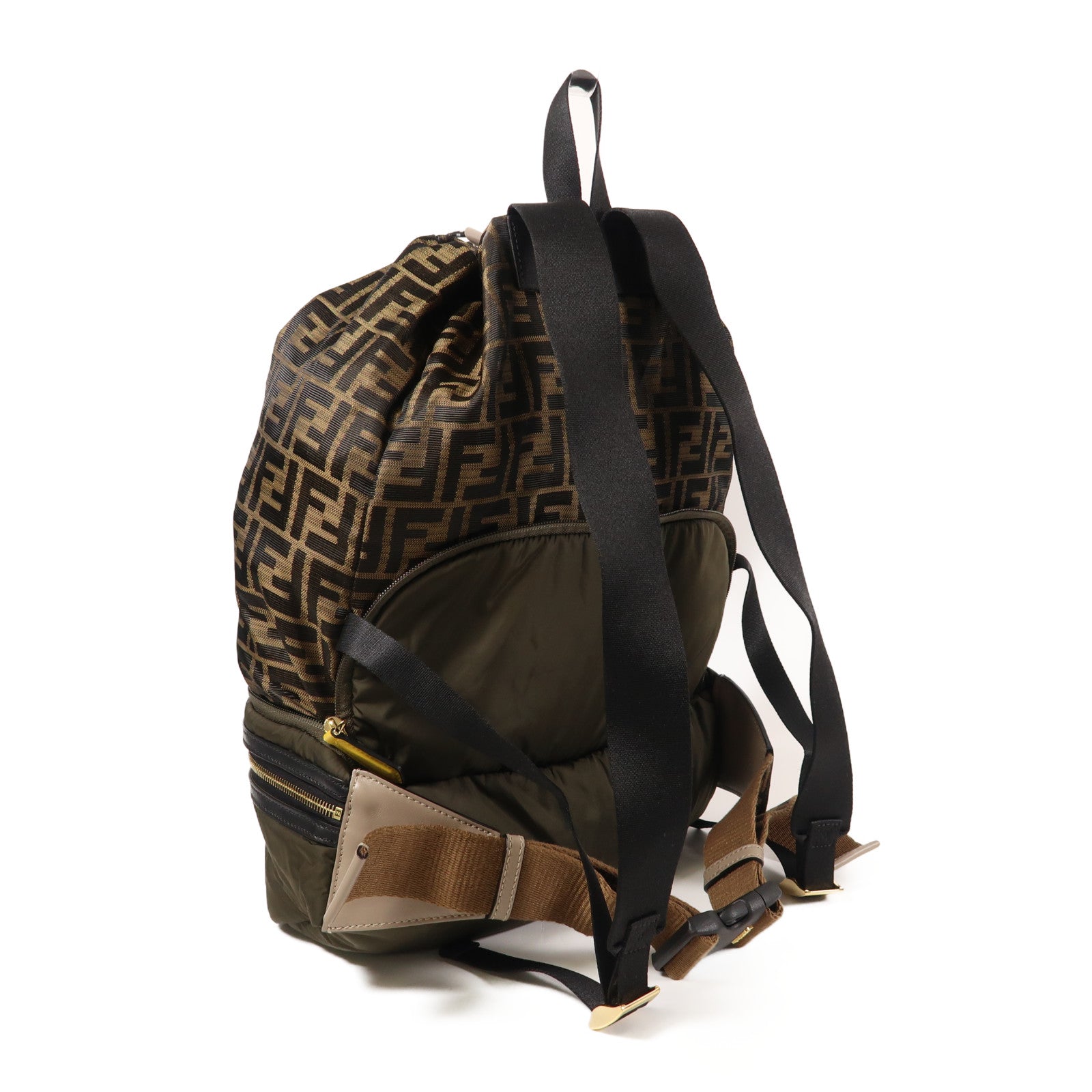 FENDI Waist Bag Backpack Nylon Brown