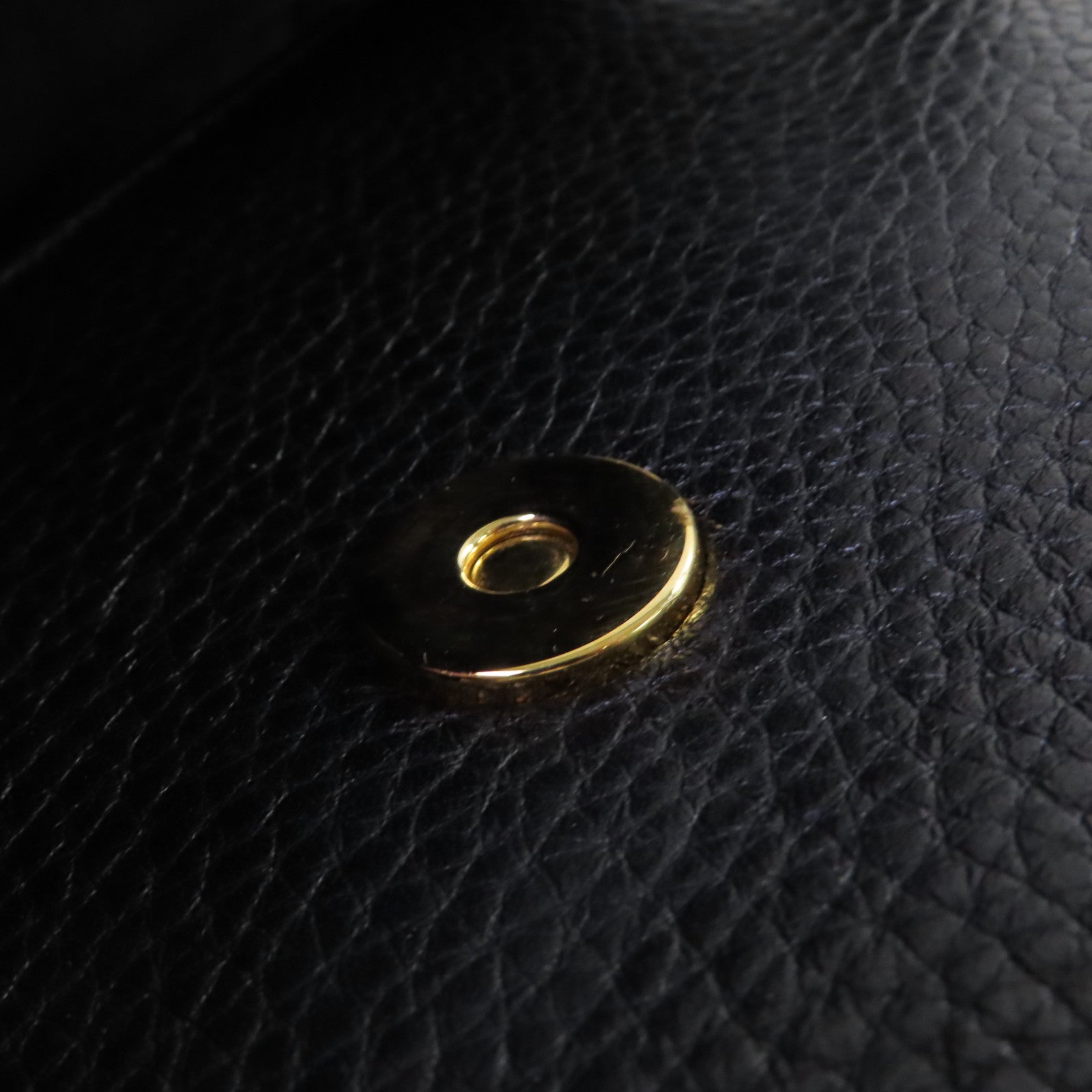 Valentino 牛皮皮革2Way Shoulder Bag金扣手挽肩背兩用袋黑色