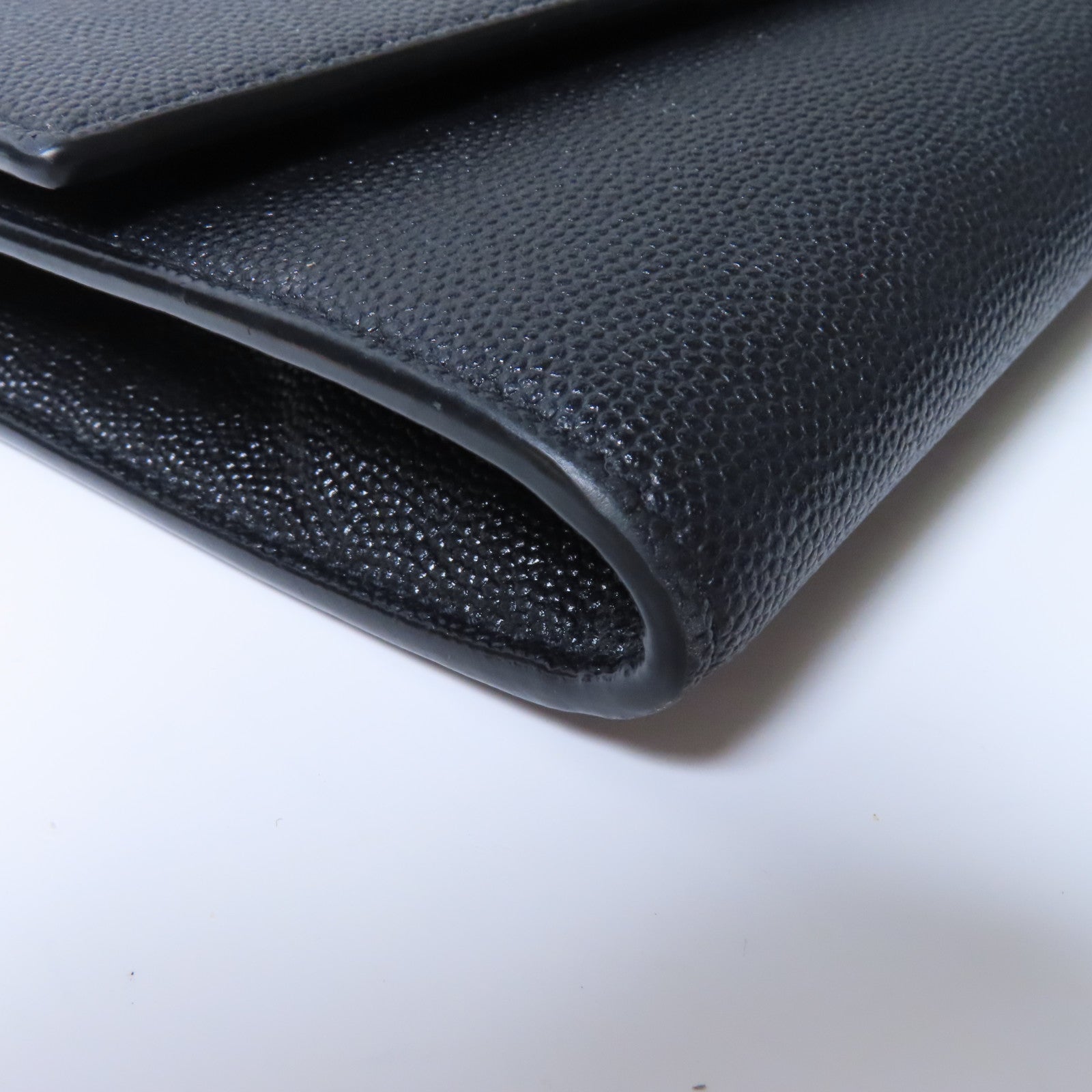 YVES SAINT LAURENT 牛皮皮革Chain Shoulder金扣鏈帶肩背袋肩背袋黑色