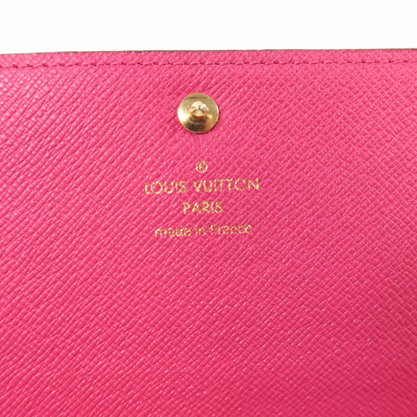 LOUIS VUITTON Monogram Sarah Wallet金扣長錢包啡色