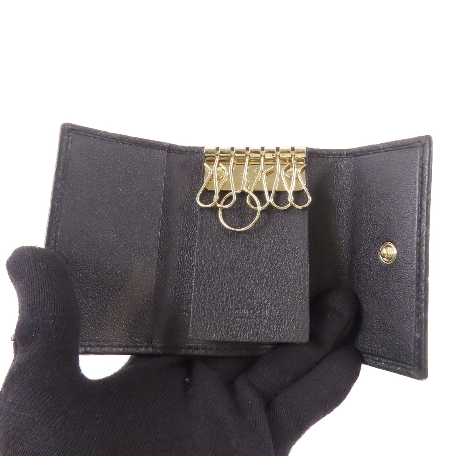 GUCCI 牛皮皮革Key Holder鎖匙包