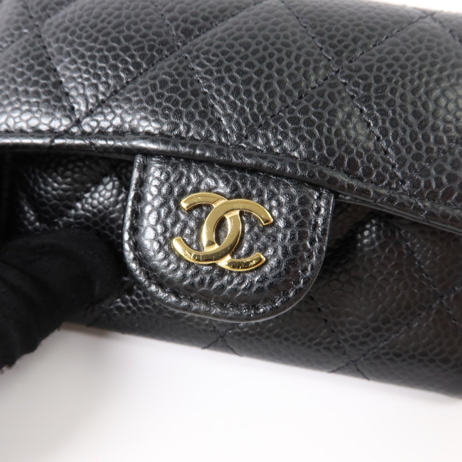 CHANEL 牛皮皮革Classic Flap Card Holder金扣卡片套