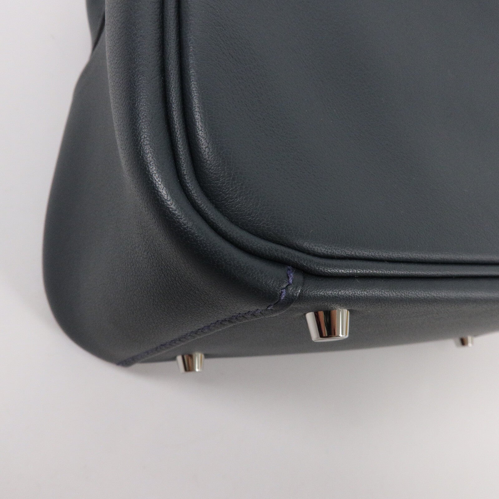 HERMES Swift皮革Mini Lindy手挽肩背兩用袋Vert Rousseau/Malach