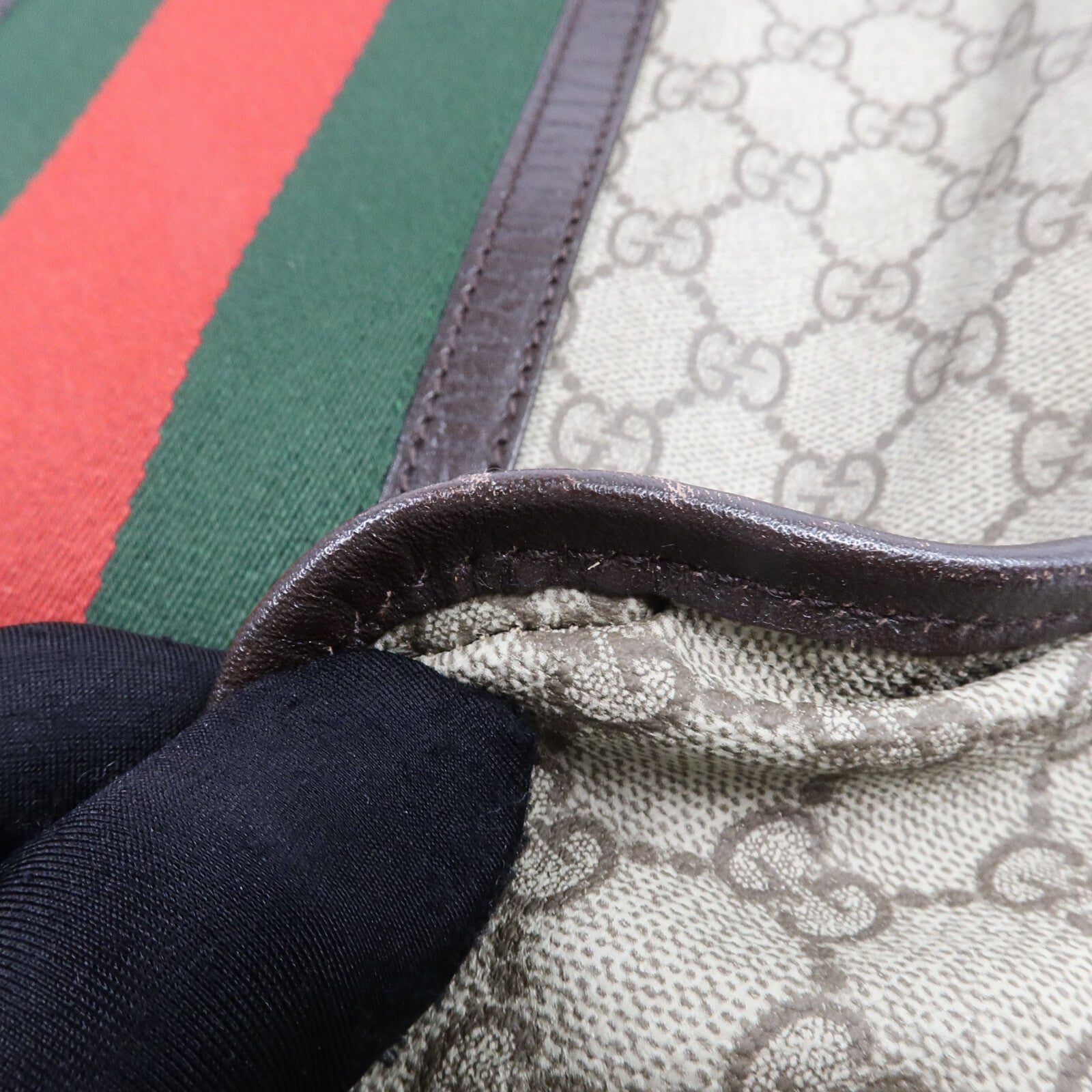 GUCCI 塗層帆布Shoulder Bag肩背袋
